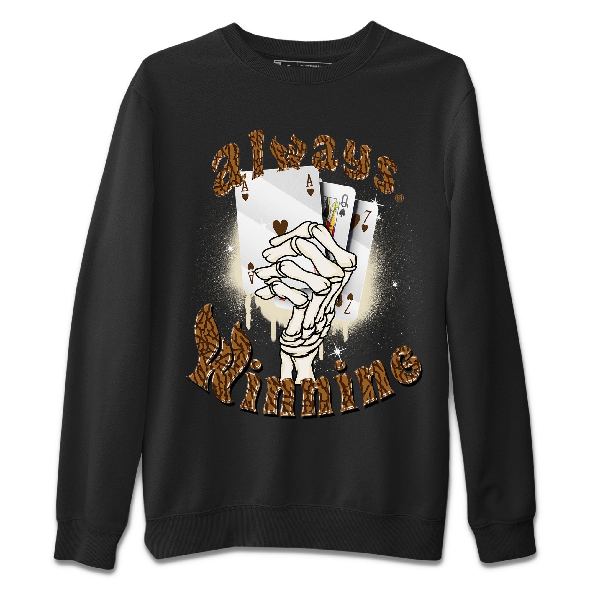 Air Jordan 3 Palomino shirt to match jordans Always Winning Streetwear Sneaker Shirt Jordan 3 Retro Palomino Drip Gear Zone Sneaker Matching Clothing Unisex Black 2 T-Shirt