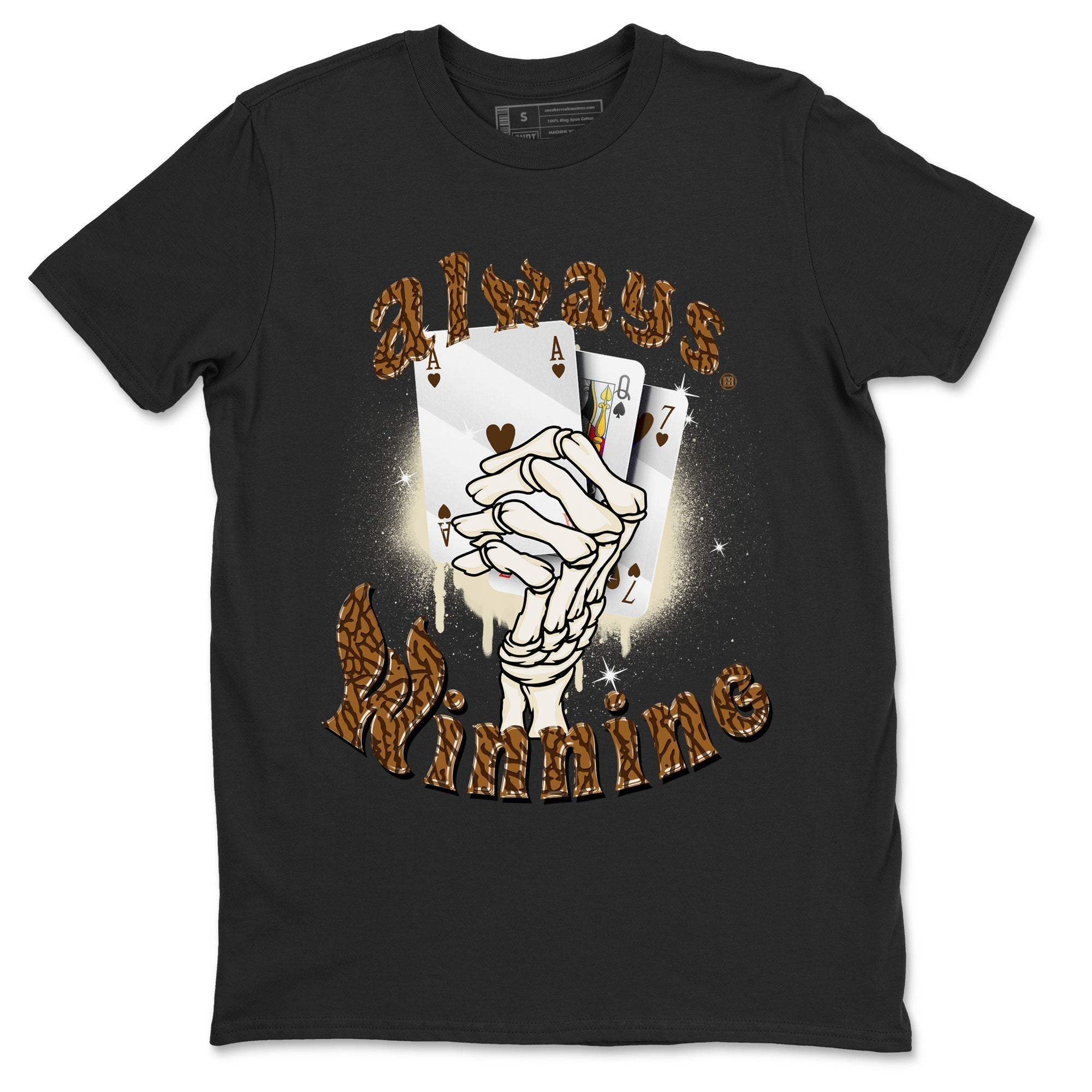 Air Jordan 3 Palomino shirt to match jordans Always Winning Streetwear Sneaker Shirt Jordan 3 Retro Palomino Drip Gear Zone Sneaker Matching Clothing Unisex Black 2 T-Shirt
