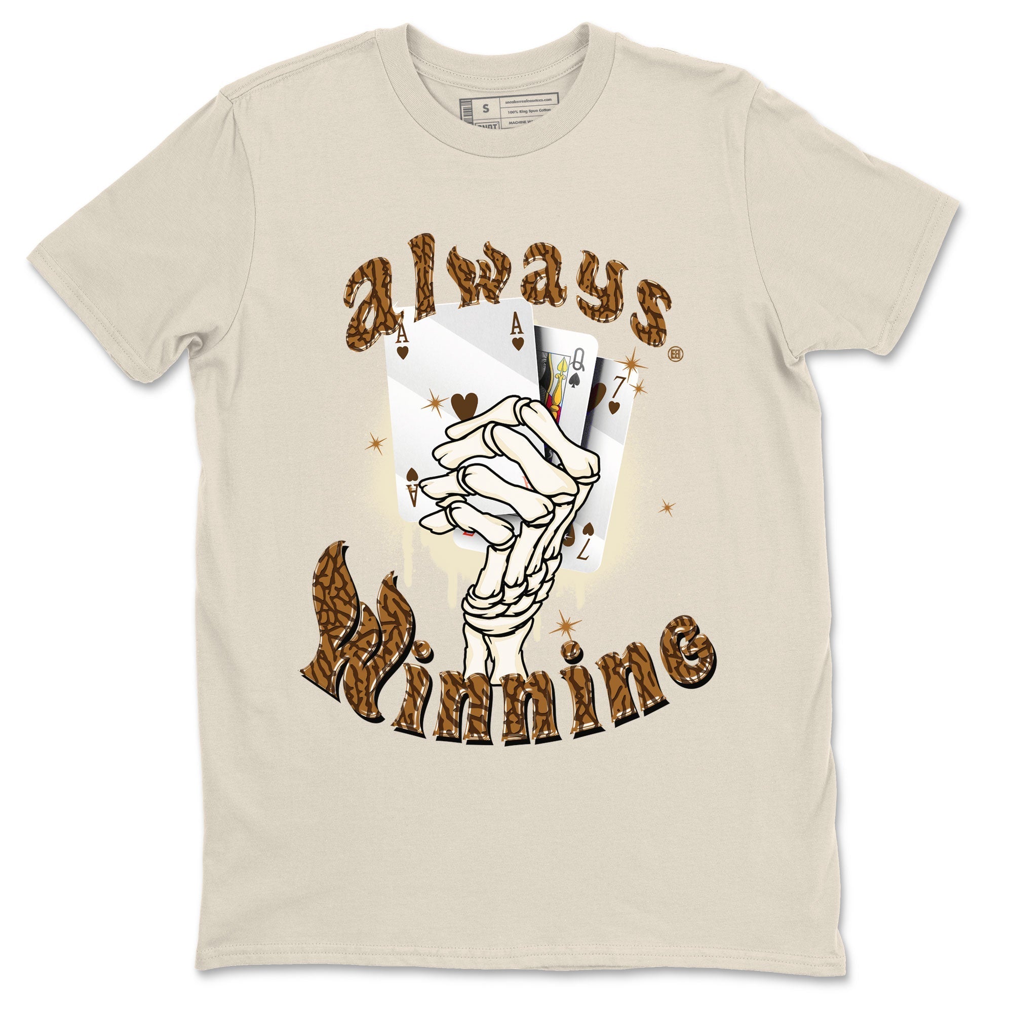 Air Jordan 3 Palomino shirt to match jordans Always Winning Streetwear Sneaker Shirt Jordan 3 Retro Palomino Drip Gear Zone Sneaker Matching Clothing Unisex Natural 2 T-Shirt