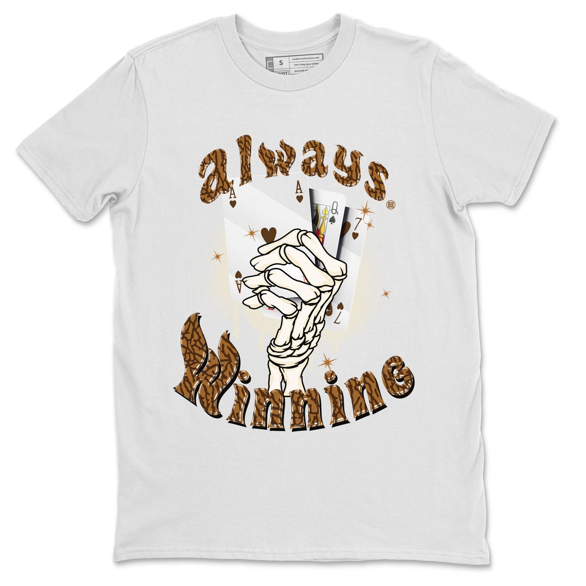Air Jordan 3 Palomino shirt to match jordans Always Winning Streetwear Sneaker Shirt Jordan 3 Retro Palomino Drip Gear Zone Sneaker Matching Clothing Unisex White 2 T-Shirt