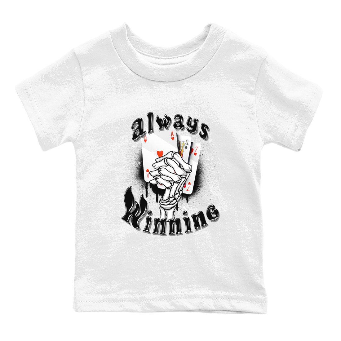 AJ4 Retro Bred Reimagined shirt to match jordans Always Winning sneaker tees Air Jordan 4 Retro Bred Reimagined Drip Gear Zone baby toddler White 2 cotton Shirt