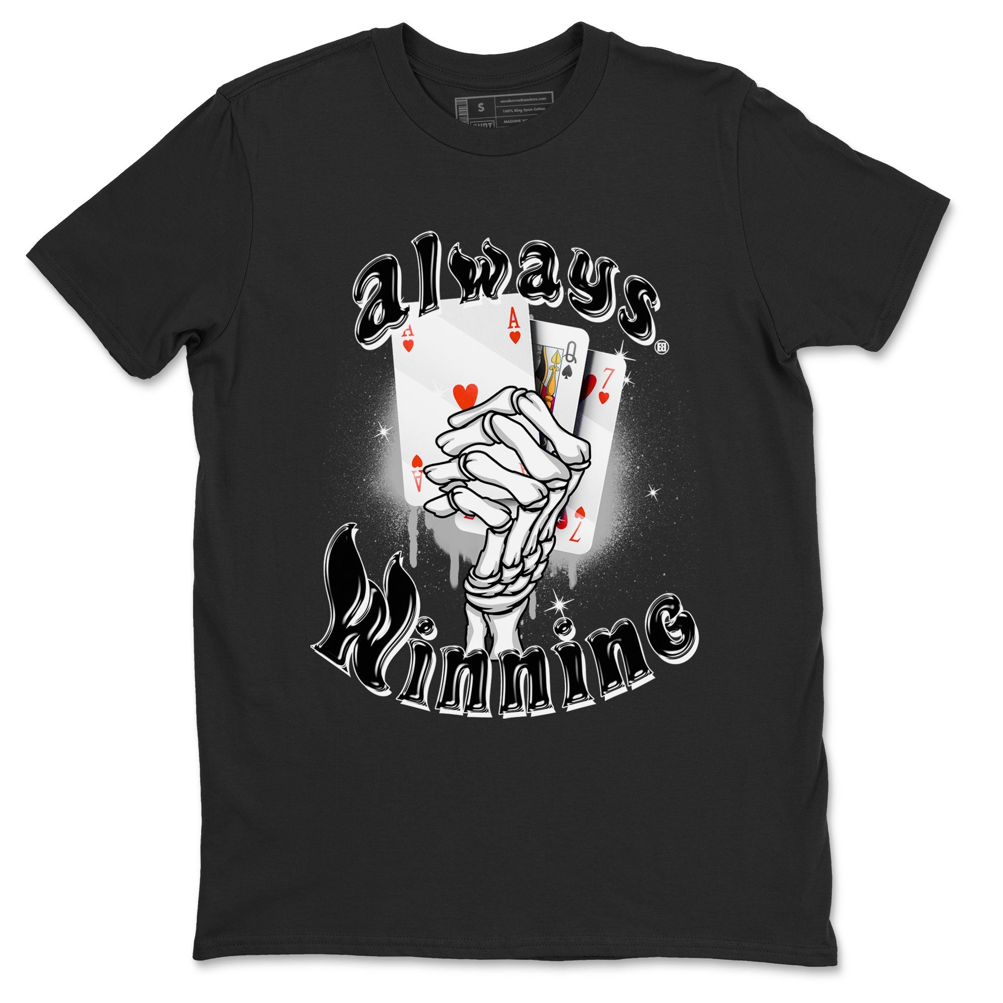 AJ4 Retro Bred Reimagined shirt to match jordans Always Winning sneaker tees Air Jordan 4 Retro Bred Reimagined Drip Gear Zone unisex cotton Black 2 crew neck shirt