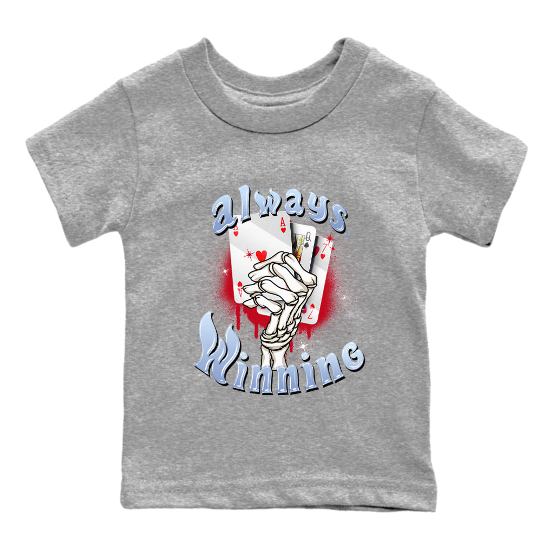 Air Jordan 6 Toro Bravo Sneaker Match Tees Always Winning Streetwear Sneaker Shirt Air Jordan 6 Toro Bravo Tees Kids Shirts Heather Grey 2