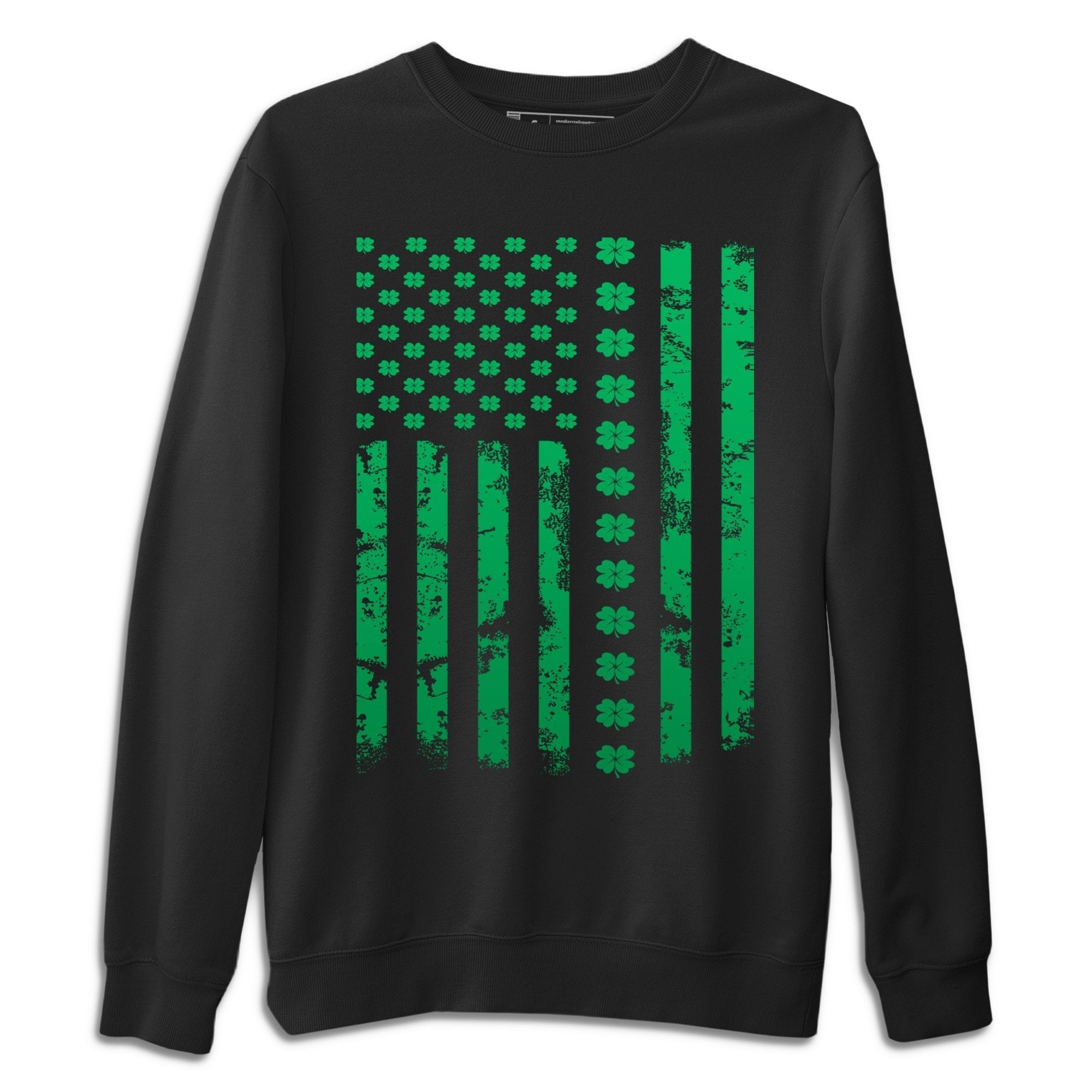 Jordan 1 Lucky Green Shirt To Match Jordans American Flag Sneaker Tees Jordan 1 Lucky Green Drip Gear Zone Sneaker Matching Clothing Unisex Shirts