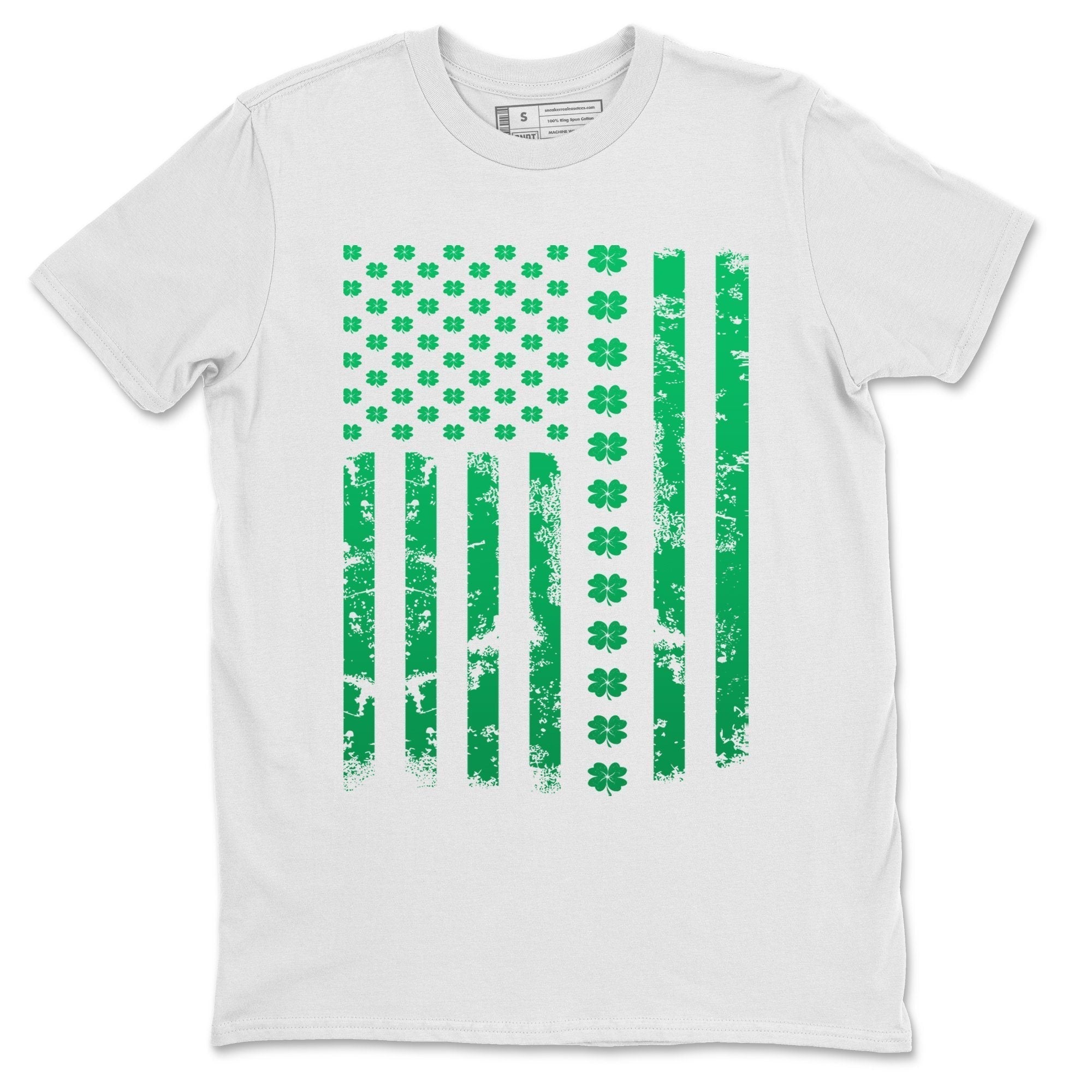 Jordan 1 Lucky Green Shirt To Match Jordans American Flag Sneaker Tees Jordan 1 Lucky Green Drip Gear Zone Sneaker Matching Clothing Unisex Shirts