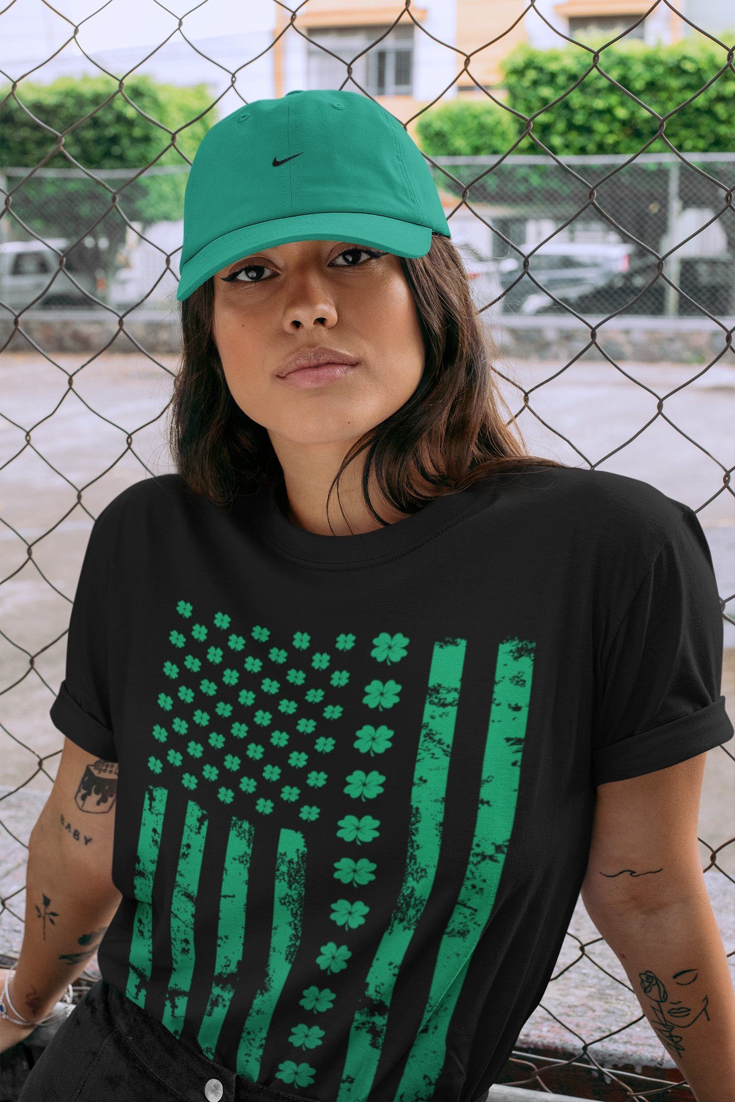 Jordan 13 Lucky Green Shirt To Match Jordans American Flag Sneaker Tees Jordan 13 Lucky Green Drip Gear Zone Sneaker Matching Clothing Unisex Shirts
