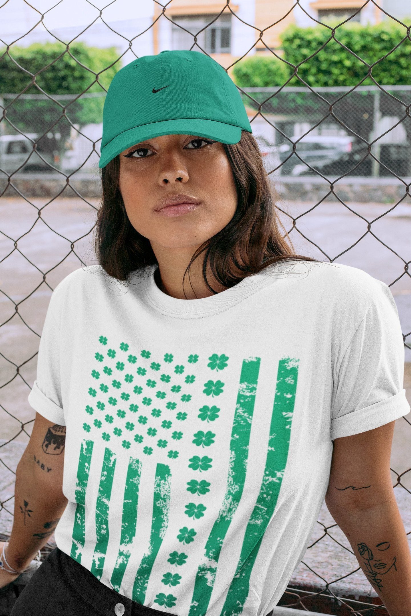 Jordan 13 Lucky Green Shirt To Match Jordans American Flag Sneaker Tees Jordan 13 Lucky Green Drip Gear Zone Sneaker Matching Clothing Unisex Shirts