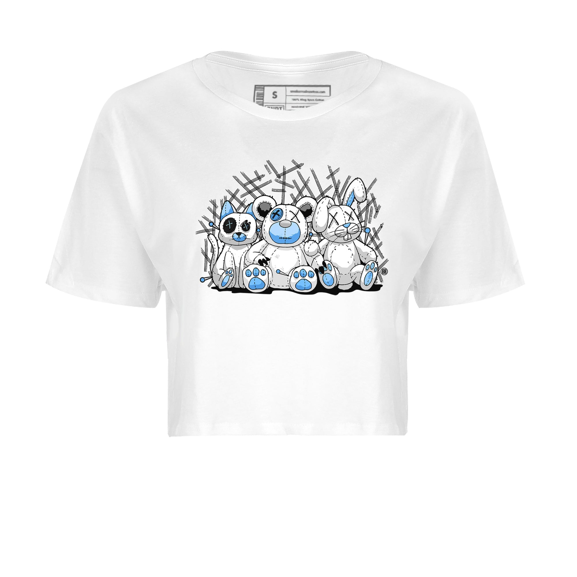 Air Jordan 1 Retro High OG UNC Toe Shirt to match Jordans Animal Homies Streetwear Sneaker Shirt AJ1 UNC Toe Streetwear Sneaker Shirt Crop T-Shirts White 1