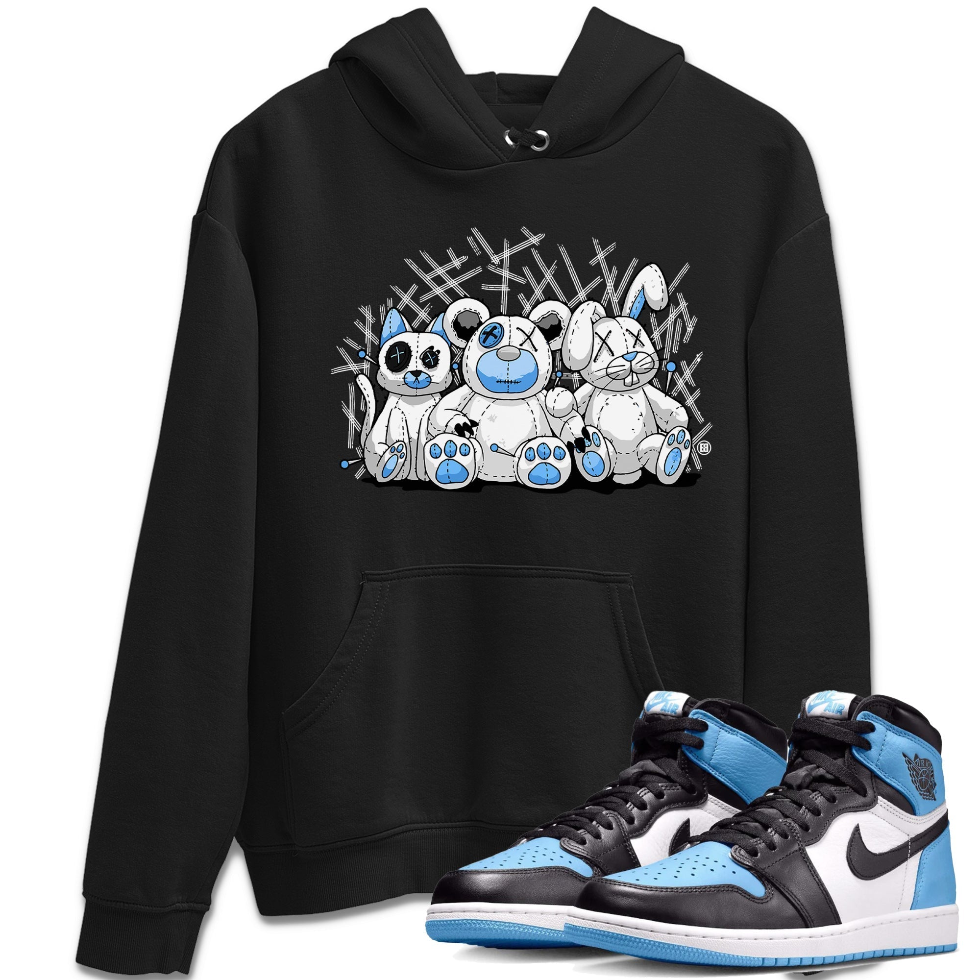 Air Jordan 1 Retro High OG UNC Toe Shirt to match Jordans Animal Homies Streetwear Sneaker Shirt AJ1 UNC Toe Streetwear Sneaker Shirt Crew Neck T-Shirts Black 1