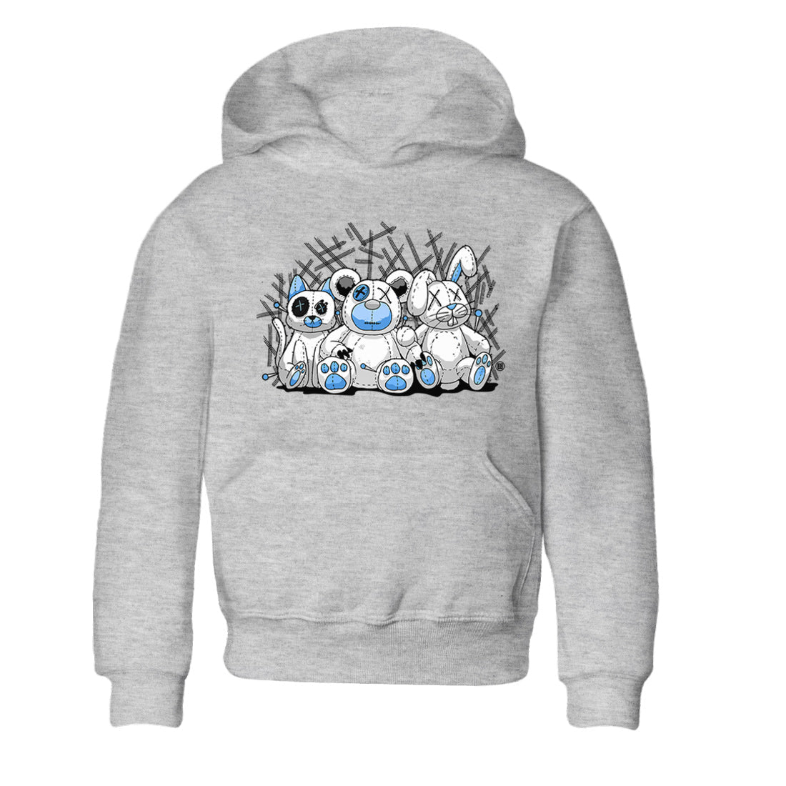 Air Jordan 1 Retro High OG UNC Toe Shirt to match Jordans Animal Homies Streetwear Sneaker Shirt AJ1 UNC Toe Streetwear Sneaker Shirt Kids and Baby Tees Heather Grey 2