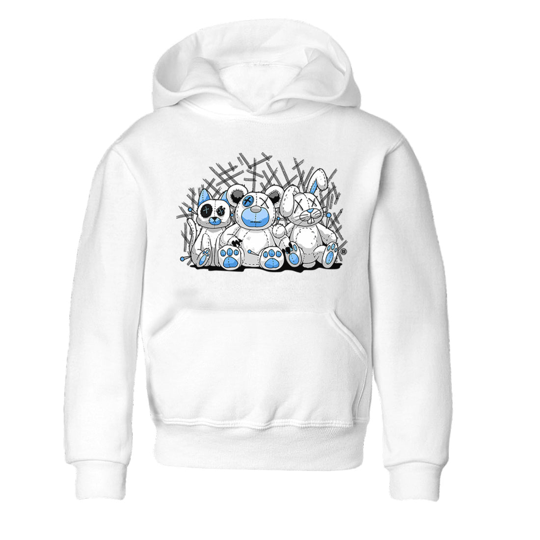 Air Jordan 1 Retro High OG UNC Toe Shirt to match Jordans Animal Homies Streetwear Sneaker Shirt AJ1 UNC Toe Streetwear Sneaker Shirt Kids and Baby Tees White 2