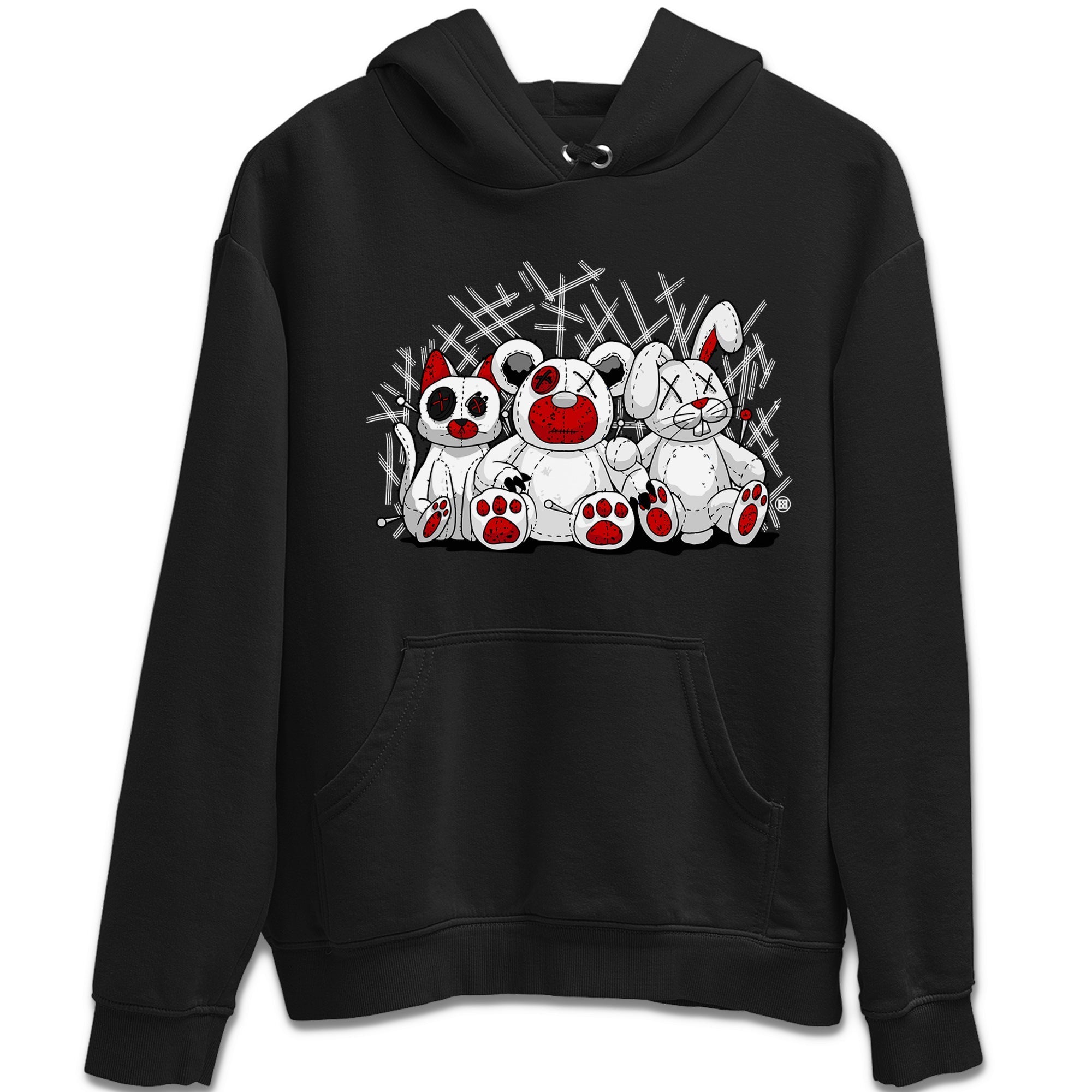 Air Jordan 4 Red Cement Sneaker Match Tees Animal Homies Streetwear Sneaker Shirt AJ4 Red Cement Tee Unisex Shirts Black 2