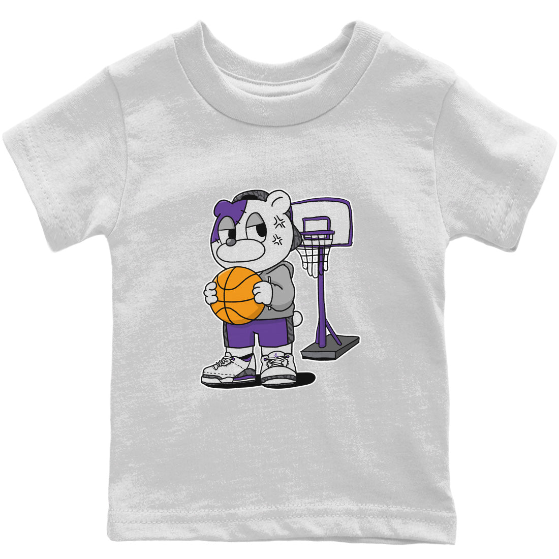 Jordan 3 Dark Iris Sneaker Matching T-Shirt Annoyed Bear Sneaker Tees Jordan 3 Dark Iris Sneaker Release Tees Kids Shirts