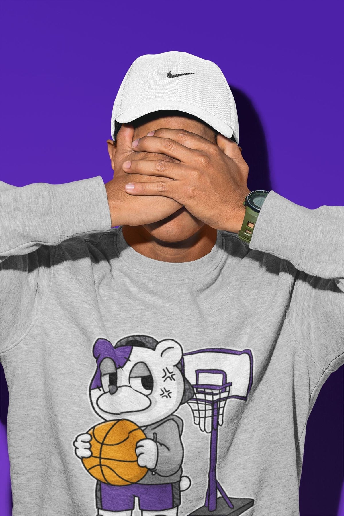 Jordan 3 Dark Iris Sneaker Matching T-Shirt Annoyed Bear Sneaker Tees Jordan 3 Dark Iris Sneaker Release Tees Crew Neck Tees
