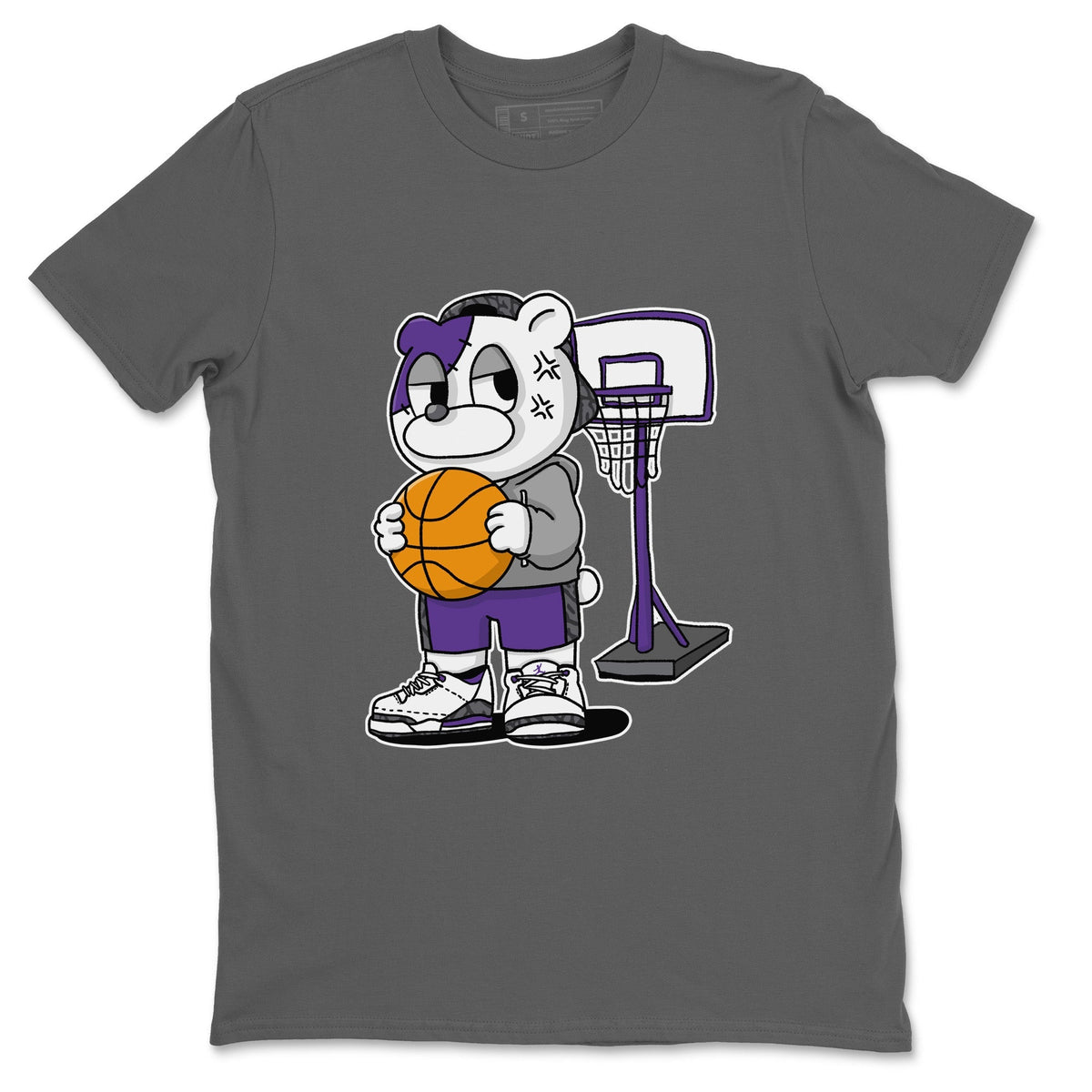 Jordan 3 Dark Iris Sneaker Matching T-Shirt Annoyed Bear Sneaker Tees Jordan 3 Dark Iris Sneaker Release Tees Crew Neck Tees