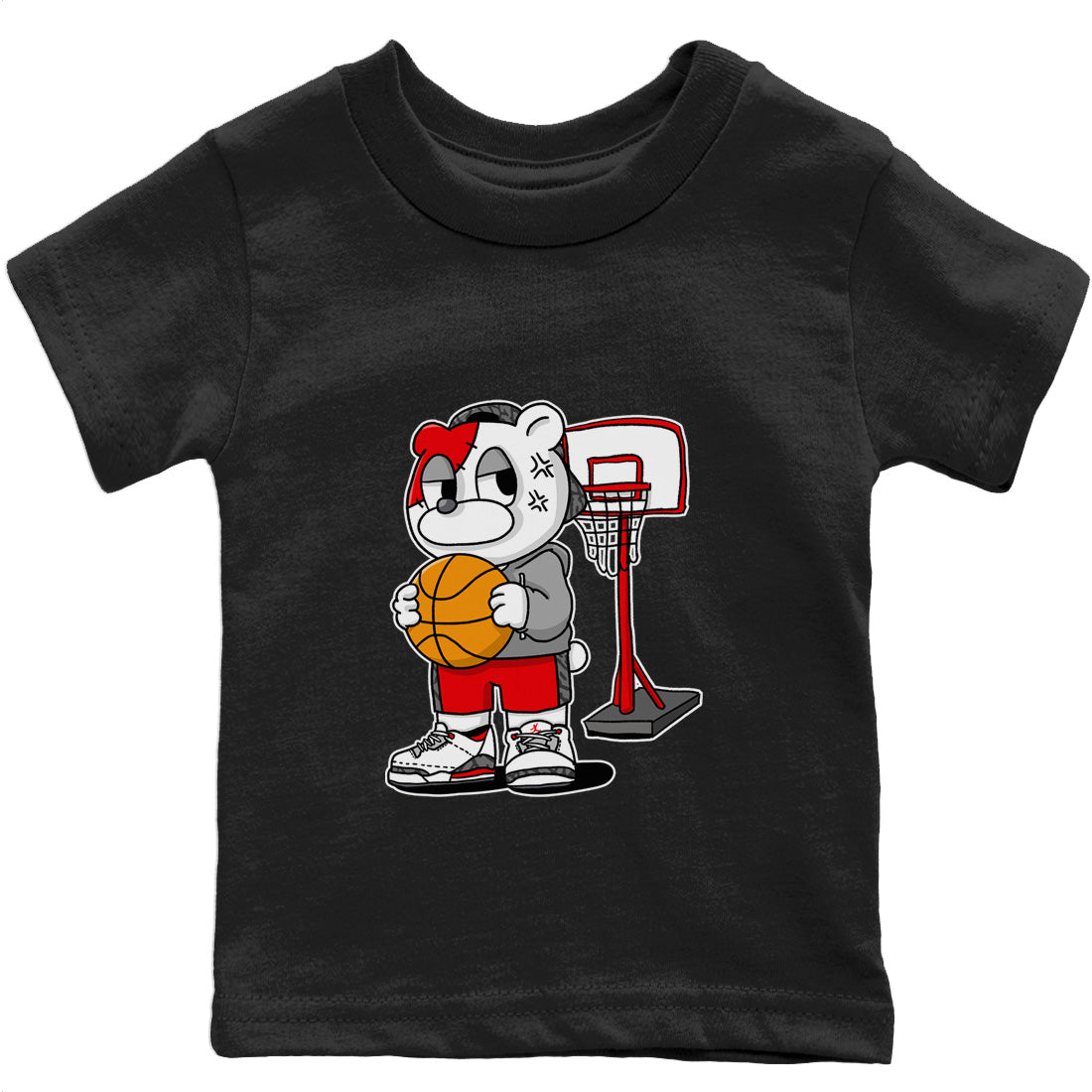 Jordan 3 Fire Red Sneaker Matching T-Shirt Annoyed Bear Sneaker Tees Jordan 3 Fire Red Sneaker Release Tees Kids Shirts