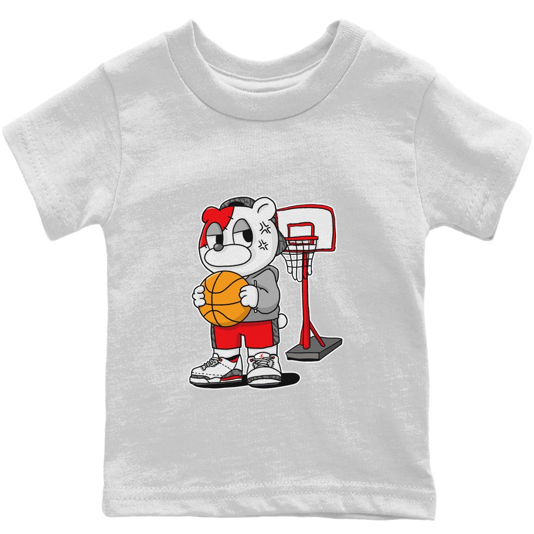 Jordan 3 Fire Red Sneaker Matching T-Shirt Annoyed Bear Sneaker Tees Jordan 3 Fire Red Sneaker Release Tees Kids Shirts