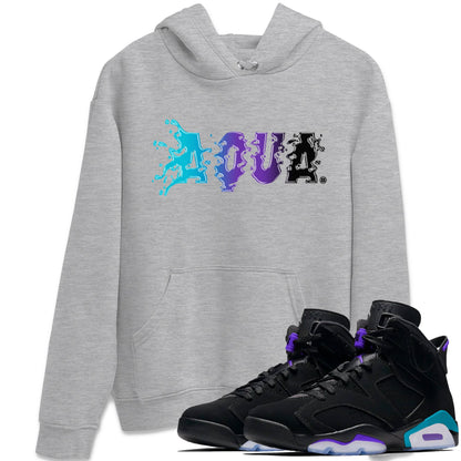 Air Jordan 6 Aqua Sneaker Match Tees Aqua Sneaker Tees AJ6 Aqua Sneaker Release T-Shirt Unisex Shirts Heather Grey 1
