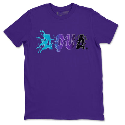 Air Jordan 6 Aqua Sneaker Match Tees Aqua Sneaker Tees AJ6 Aqua Sneaker Release T-Shirt Unisex Shirts Purple 2
