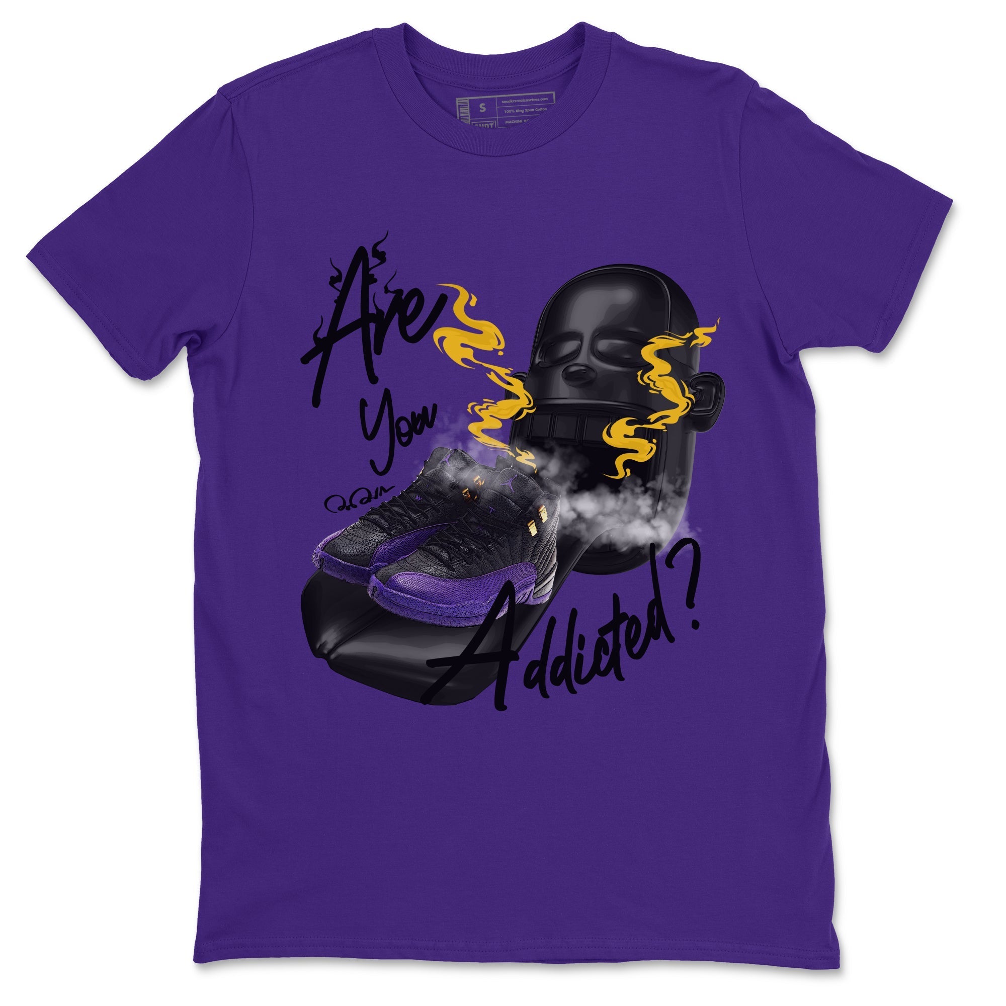 Air Jordan 12 Field Purple Sneaker Match Tees Are You Addicted Streetwear Sneaker Shirt AJ12 Field Purple Sneaker Release Tees Unisex Shirts Purple 2