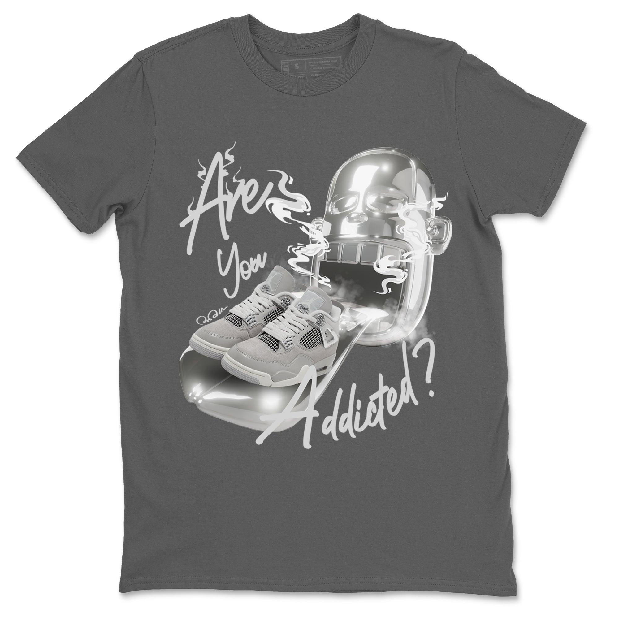 Air Jordan 4 Frozen Moments shirt to match jordans Are You Addicted Streetwear Sneaker Shirt AJ4 Frozen Moments Drip Gear Zone Sneaker Matching Clothing Unisex Cool Grey 2 T-Shirt