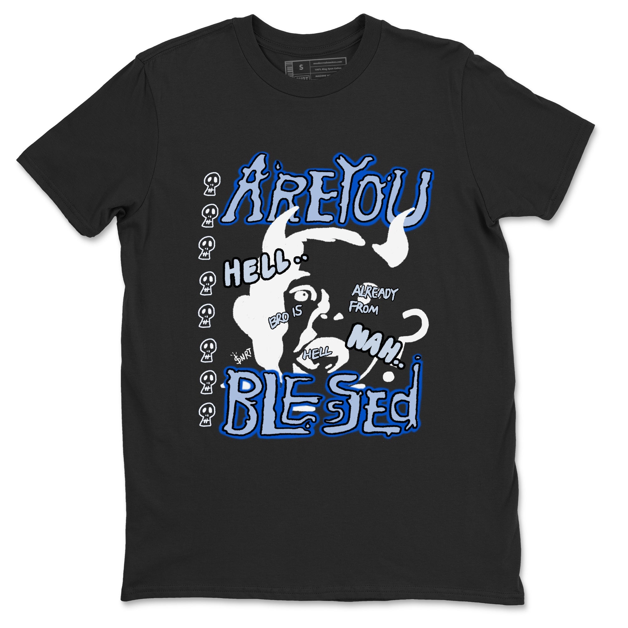 11s Low Space shirt to match jordans Are You Blessed sneaker tees Air Jordan 11 Low Space Drip Gear Zone unisex cotton Black 2 crew neck shirt