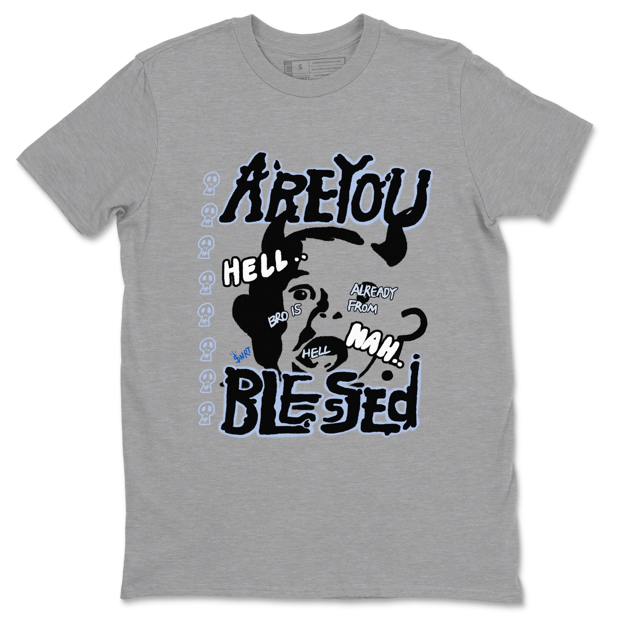 11s Low Space shirt to match jordans Are You Blessed sneaker tees Air Jordan 11 Low Space Drip Gear Zone unisex cotton Heather Grey 2 crew neck shirt