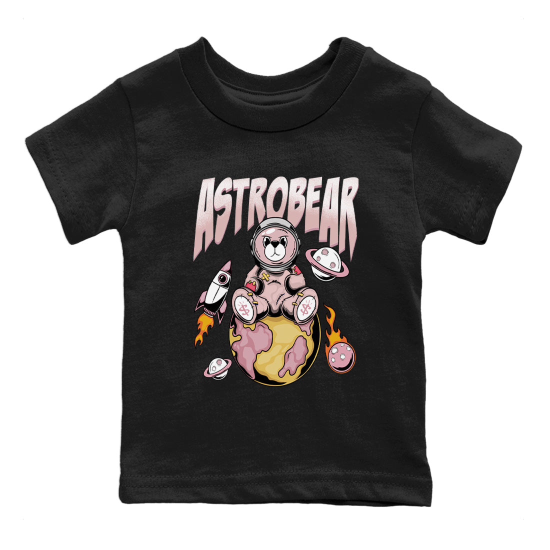 Air Jordan 1 Washed Pink Sneaker Match Tees Astrobear Streetwear Sneaker Shirt Air Jordan 1 High OG WMNS Washed Pink Sneaker Release Tees Kids Shirts Black 2