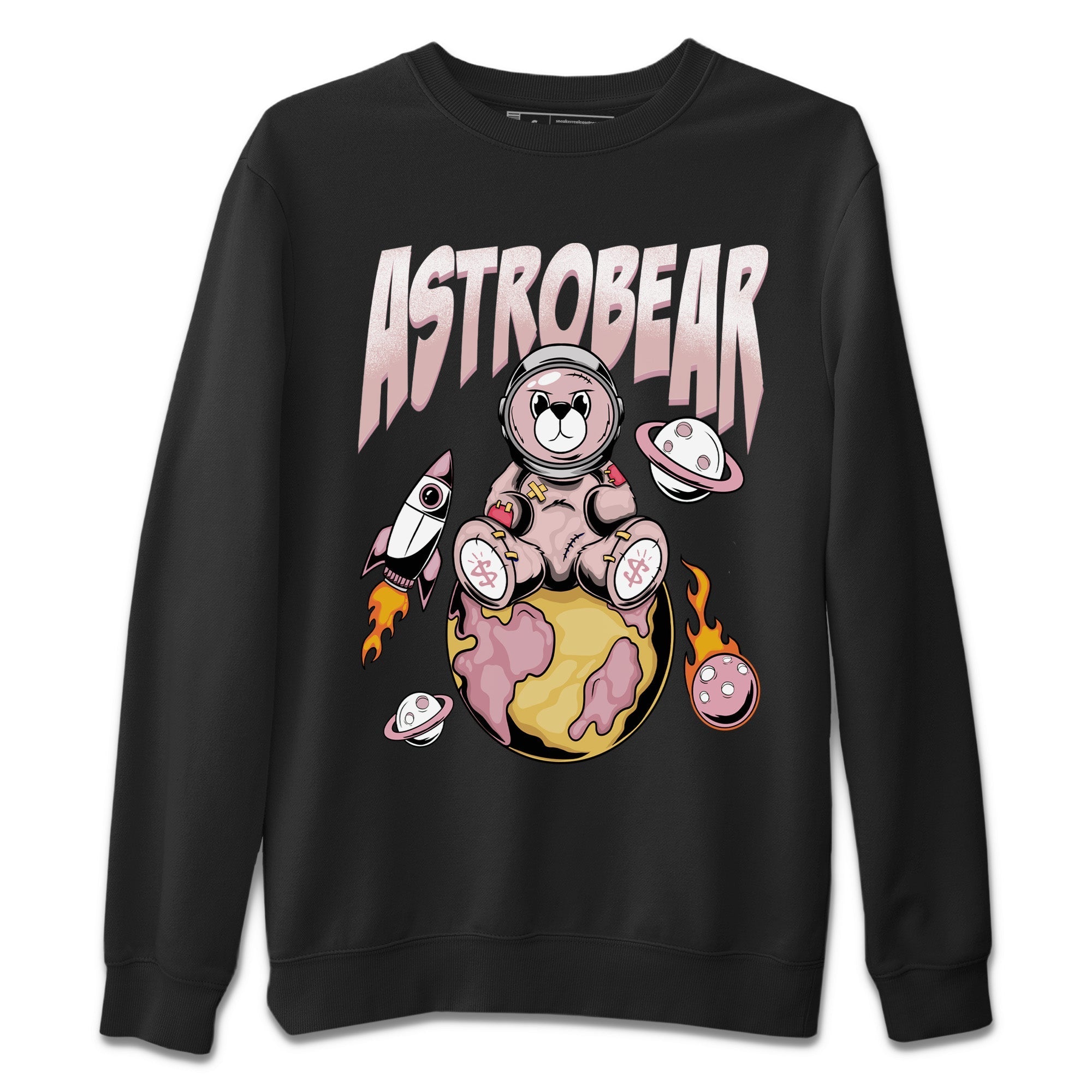 Air Jordan 1 Washed Pink Sneaker Match Tees Astrobear Streetwear Sneaker Shirt Air Jordan 1 High OG WMNS Washed Pink Sneaker Release Tees Unisex Shirts Black 2