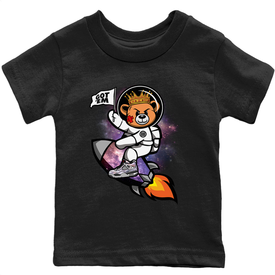 Jordan 4 Zen Master Sneaker Matching T-Shirt Astronaut Bear Sneaker Tees Jordan 4 Zen Master Sneaker Release Tees Kids Shirts