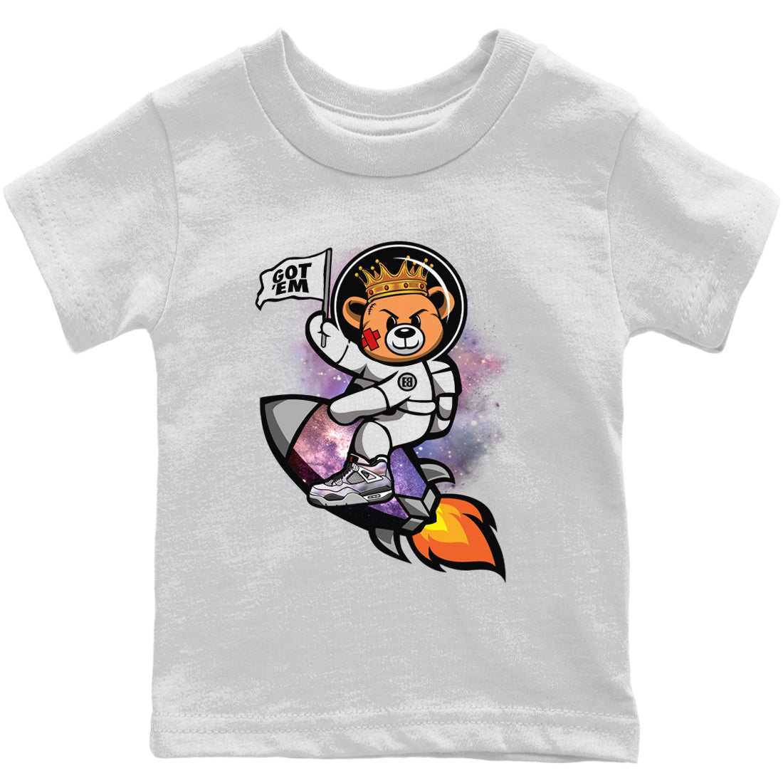 Jordan 4 Zen Master Sneaker Matching T-Shirt Astronaut Bear Sneaker Tees Jordan 4 Zen Master Sneaker Release Tees Kids Shirts