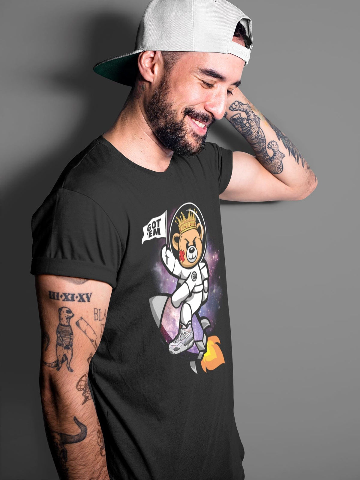 Jordan 4 Zen Master Sneaker Matching T-Shirt Astronaut Bear Sneaker Tees Jordan 4 Zen Master Sneaker Release Tees Crew Neck Tees