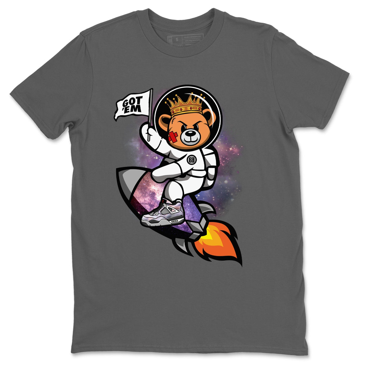 Jordan 4 Zen Master Sneaker Matching T-Shirt Astronaut Bear Sneaker Tees Jordan 4 Zen Master Sneaker Release Tees Crew Neck Tees