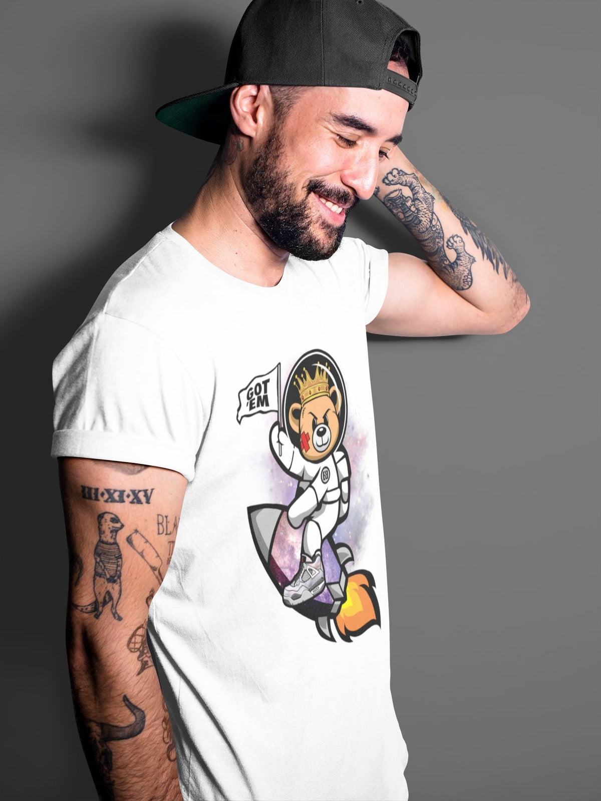 Jordan 4 Zen Master Sneaker Matching T-Shirt Astronaut Bear Sneaker Tees Jordan 4 Zen Master Sneaker Release Tees Crew Neck Tees