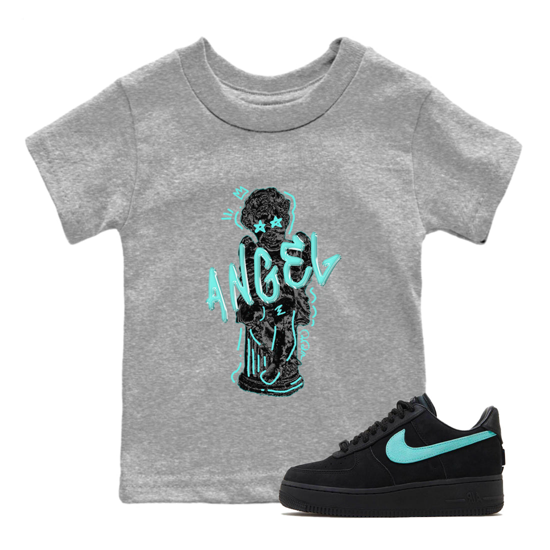 Air Force 1 Tiffany Baby Angel Baby and Kids Sneaker Tees Nike Tiffany AF1Kids Sneaker Tees Size Chart