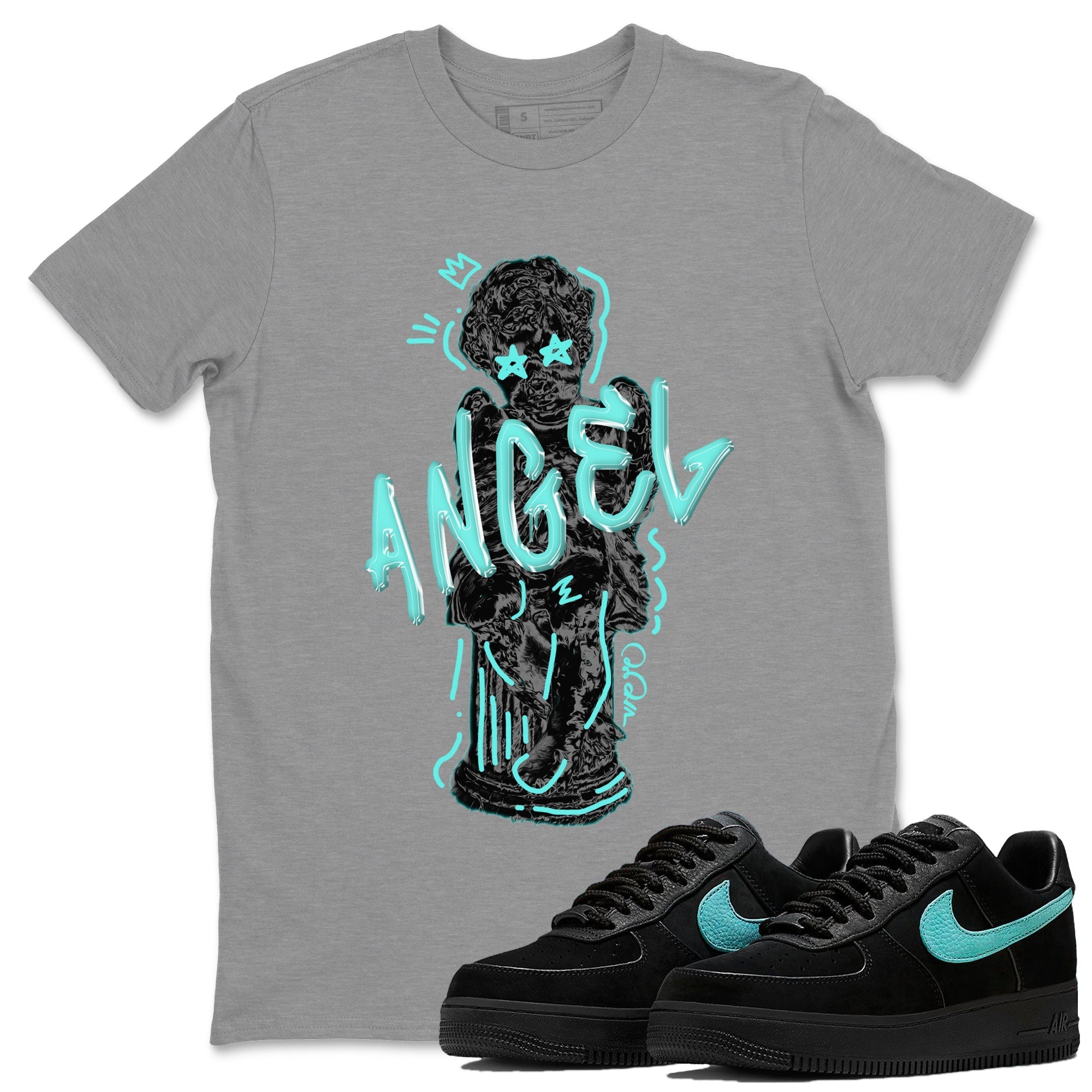 Air Force 1 Tiffany Baby Angel Crew Neck Sneaker Tees Nike Tiffany AF1Sneaker T-Shirts Size Chart