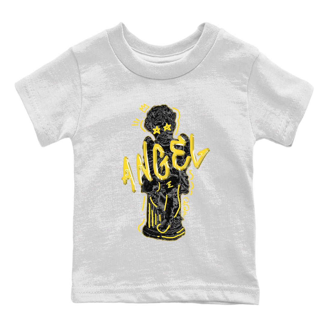 Air Jordan 4 Thunder Sneaker Match Tees Baby Angel Streetwear Sneaker Shirt AJ4 Thunder Jumpman Sneaker Release Tees Kids Shirts White 2