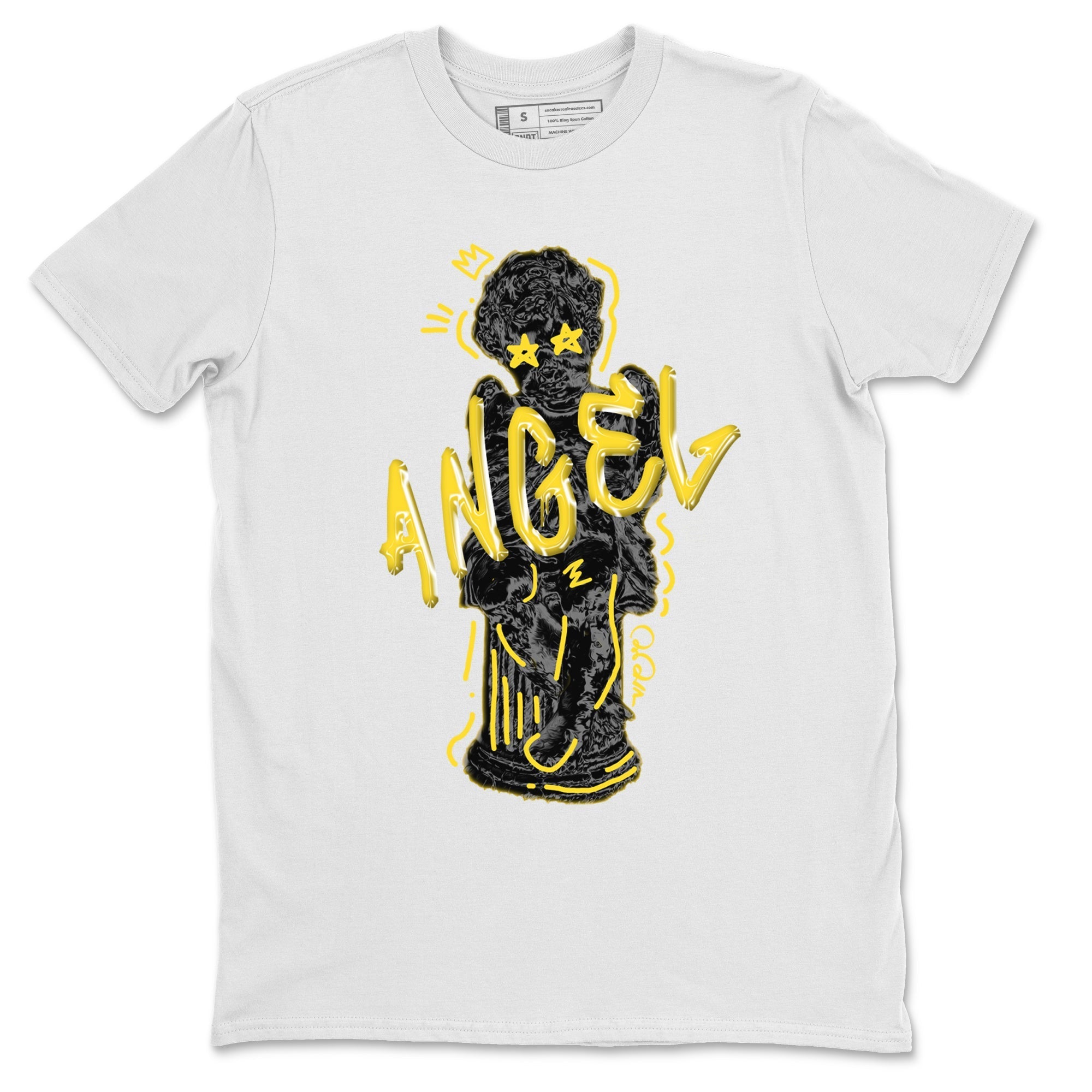 Air Jordan 4 Thunder Sneaker Match Tees Baby Angel Streetwear Sneaker Shirt AJ4 Thunder Jumpman Sneaker Release Tees Unisex Shirts White 2