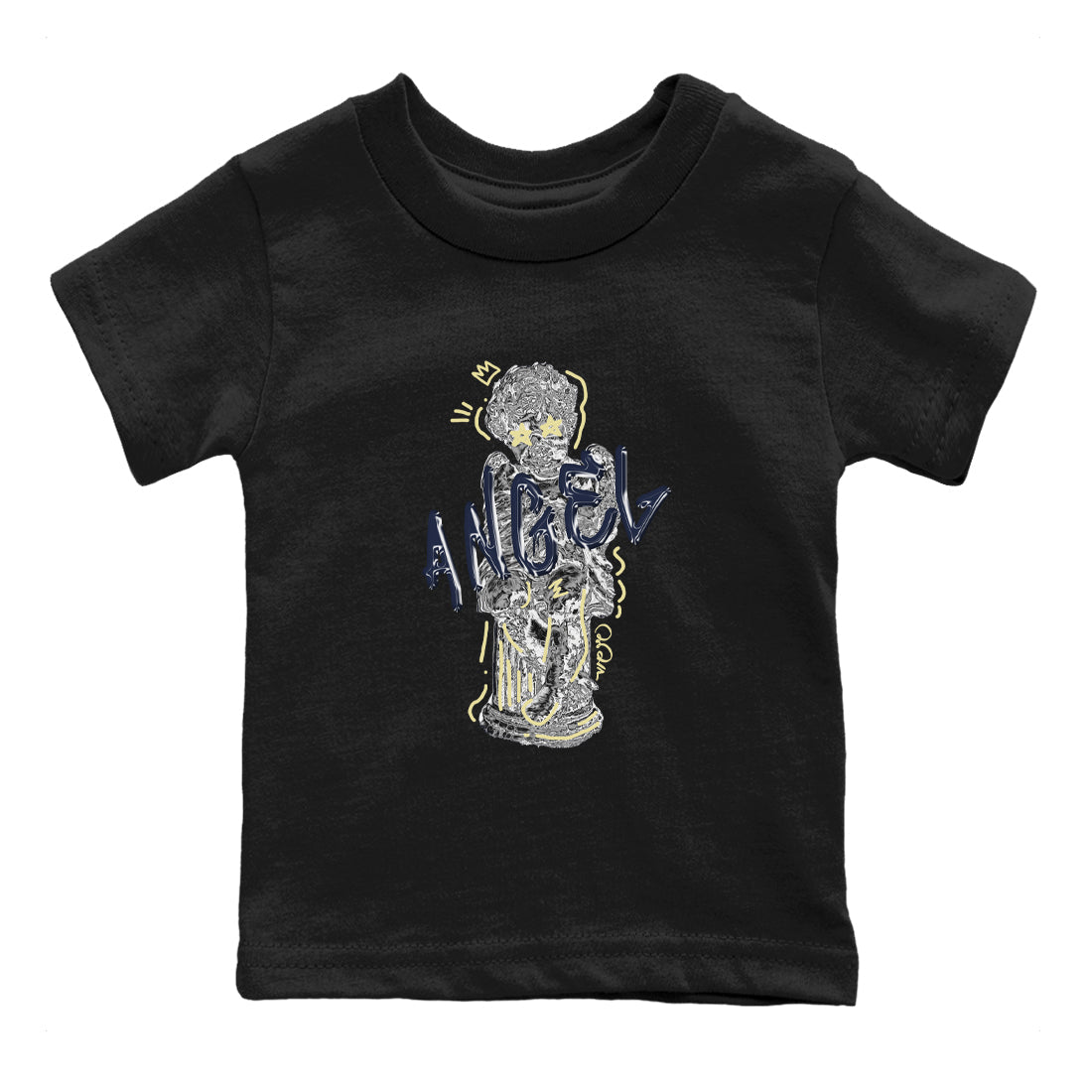 Air Jordan 5 A Ma Maniere x Photon Dust shirt to match jordans Baby Angel sneaker tees Jordan 5 A Ma Maniere "Dawn" Drip Gear Zone Baby Toddler Black 2 T-Shirt