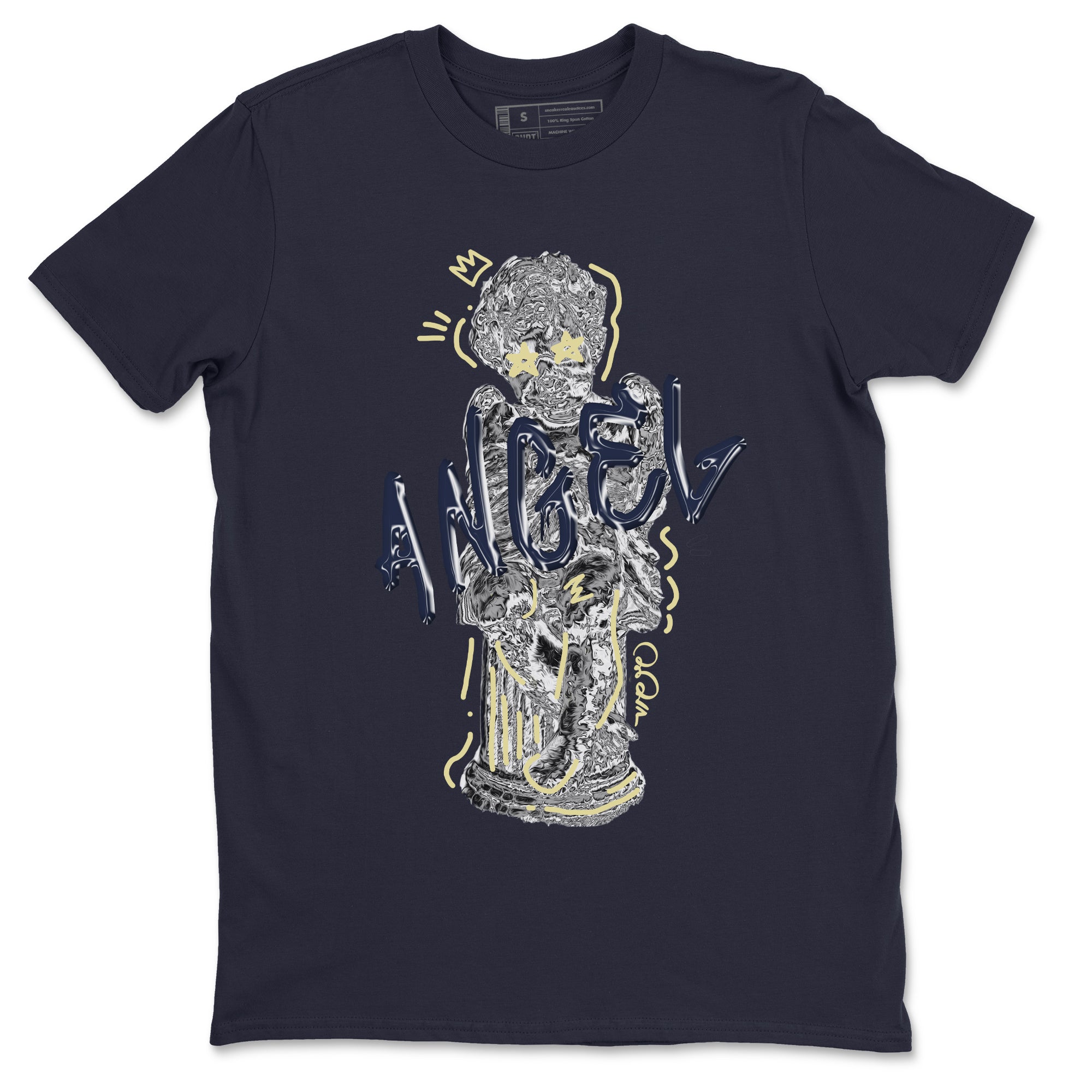 Air Jordan 5 A Ma Maniere x Photon Dust shirt to match jordans Baby Angel sneaker tees Jordan 5 A Ma Maniere "Dawn" Drip Gear Zone Unisex Navy 2 T-Shirt