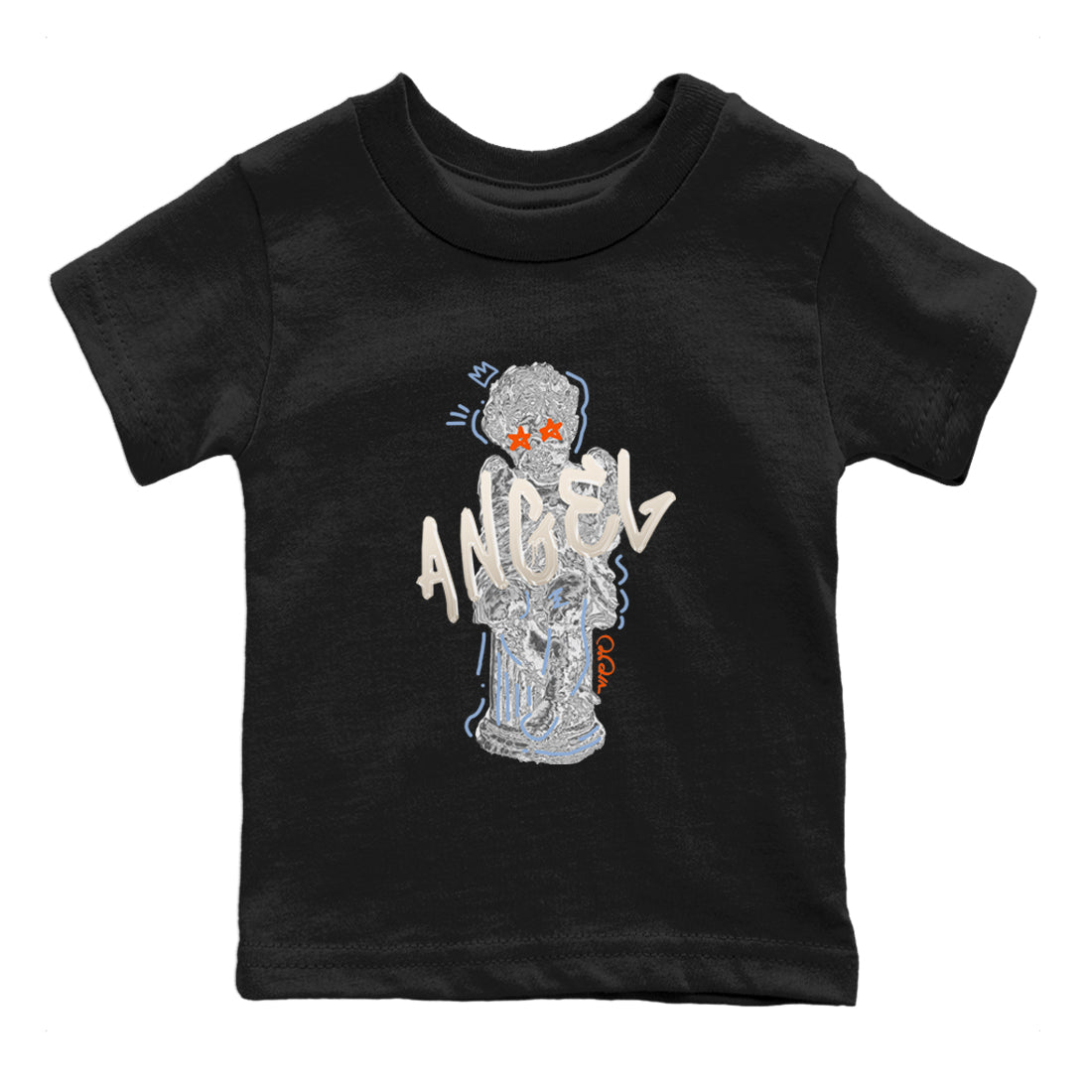 Air Jordan 5 Craft Sneaker Match Tees Baby Angel Streetwear Sneaker Shirt AJ5 SE Craft Sneaker Release Tees Kids Shirts Black 2