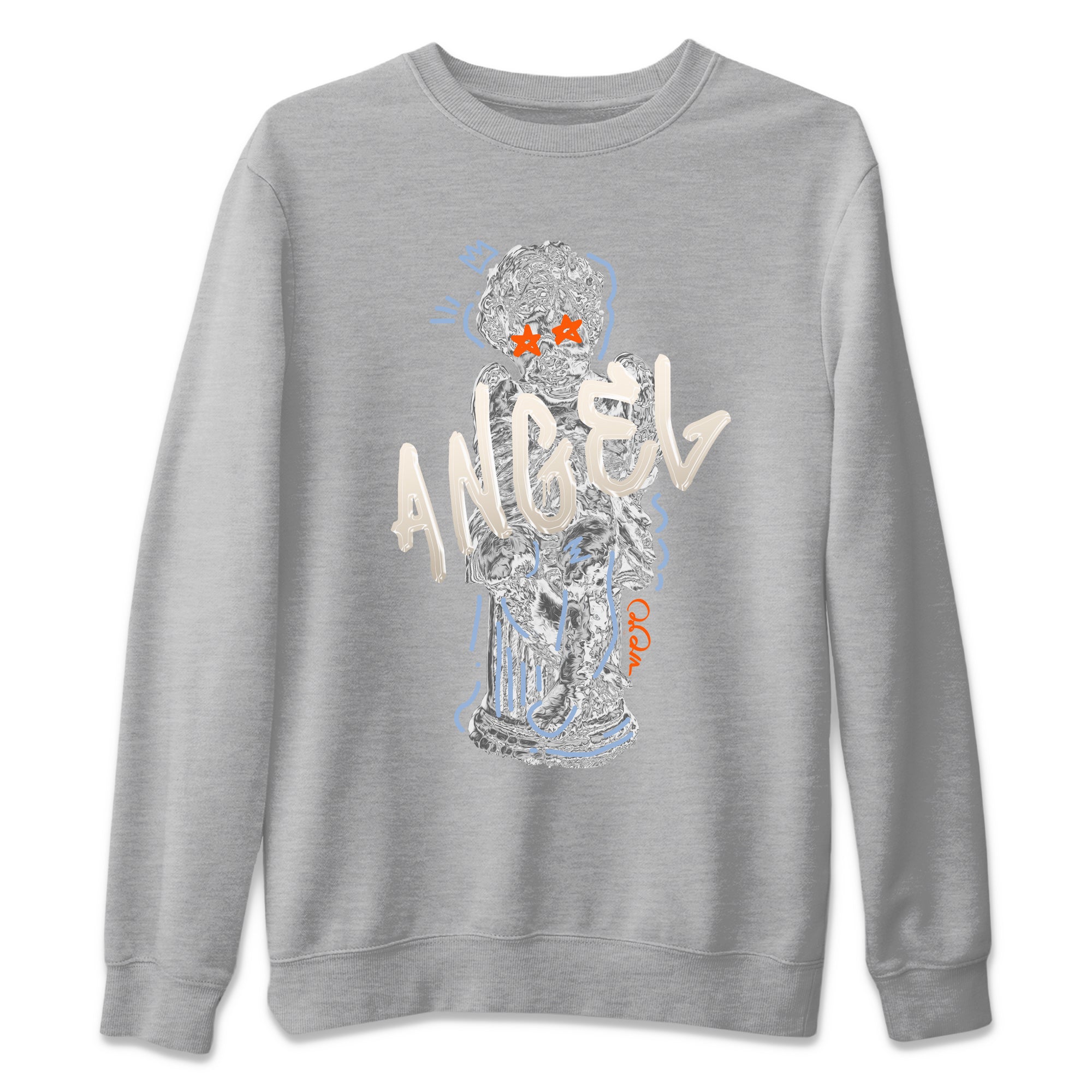 Air Jordan 5 Craft Sneaker Match Tees Baby Angel Streetwear Sneaker Shirt AJ5 SE Craft Sneaker Release Tees Unisex Shirts Heather Grey 2