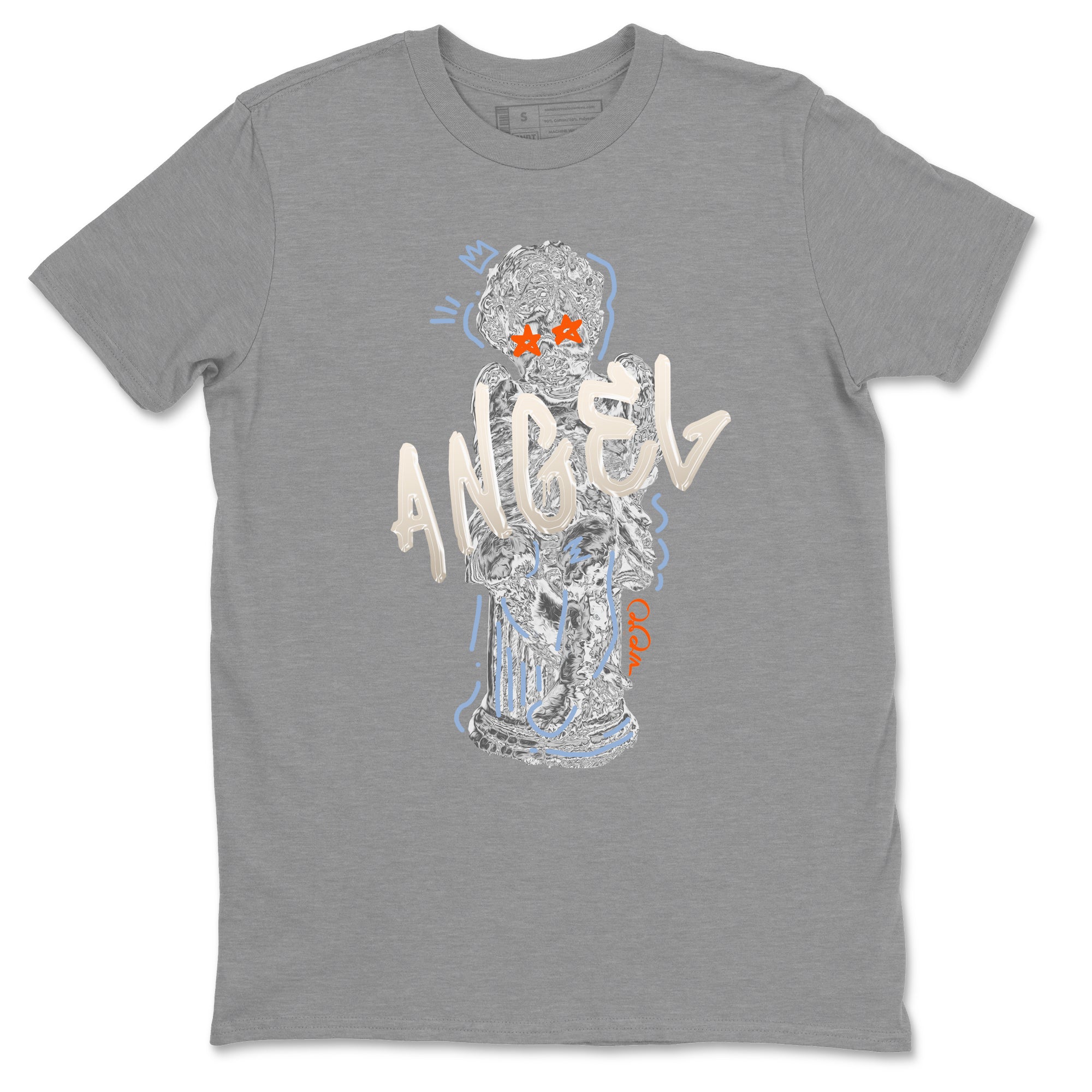 Air Jordan 5 Craft Sneaker Match Tees Baby Angel Streetwear Sneaker Shirt AJ5 SE Craft Sneaker Release Tees Unisex Shirts Heather Grey 2