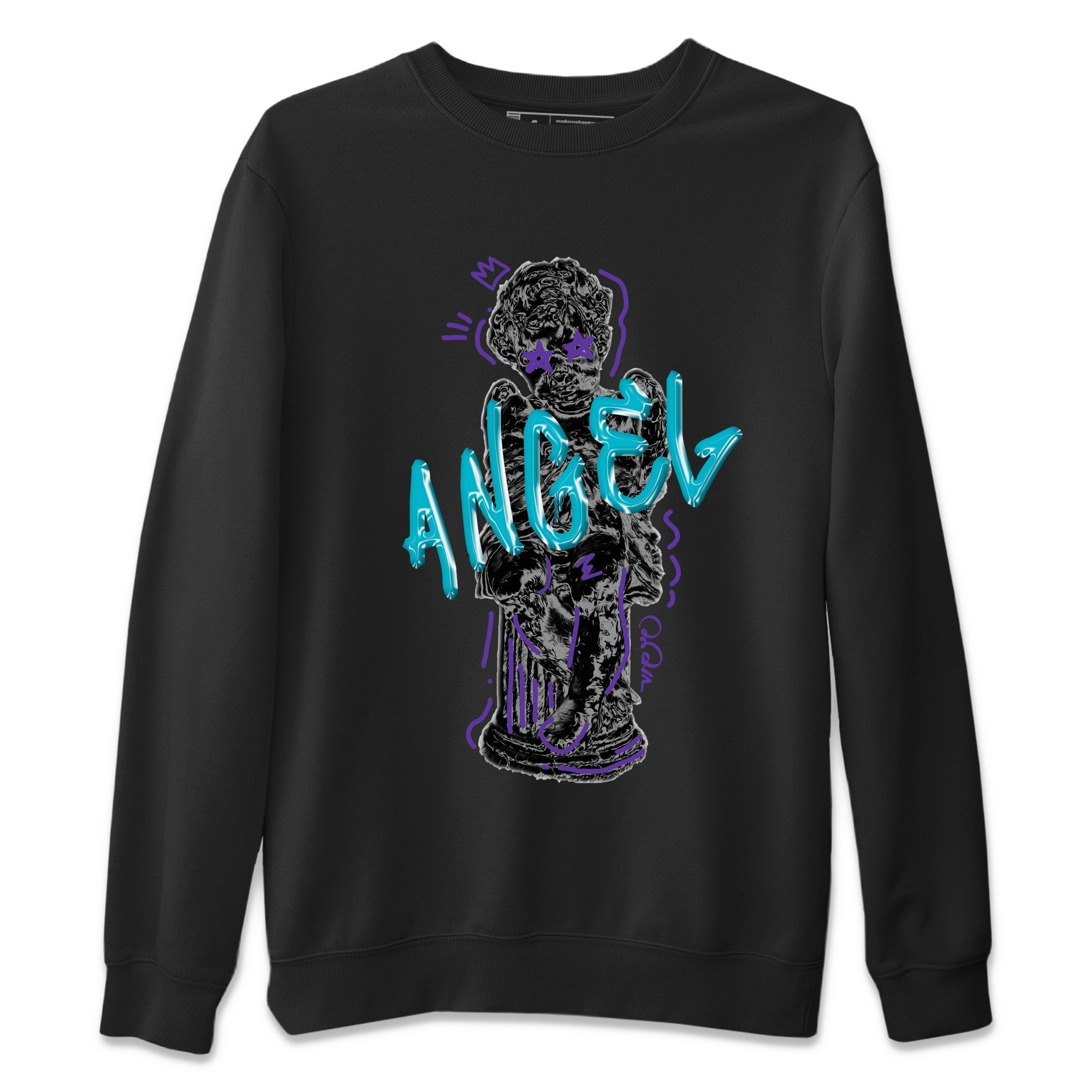 Air Jordan 6 Aqua Sneaker Match Tees Baby Angel Sneaker Tees AJ6 Aqua Sneaker Release Tees Unisex Shirts Black 2