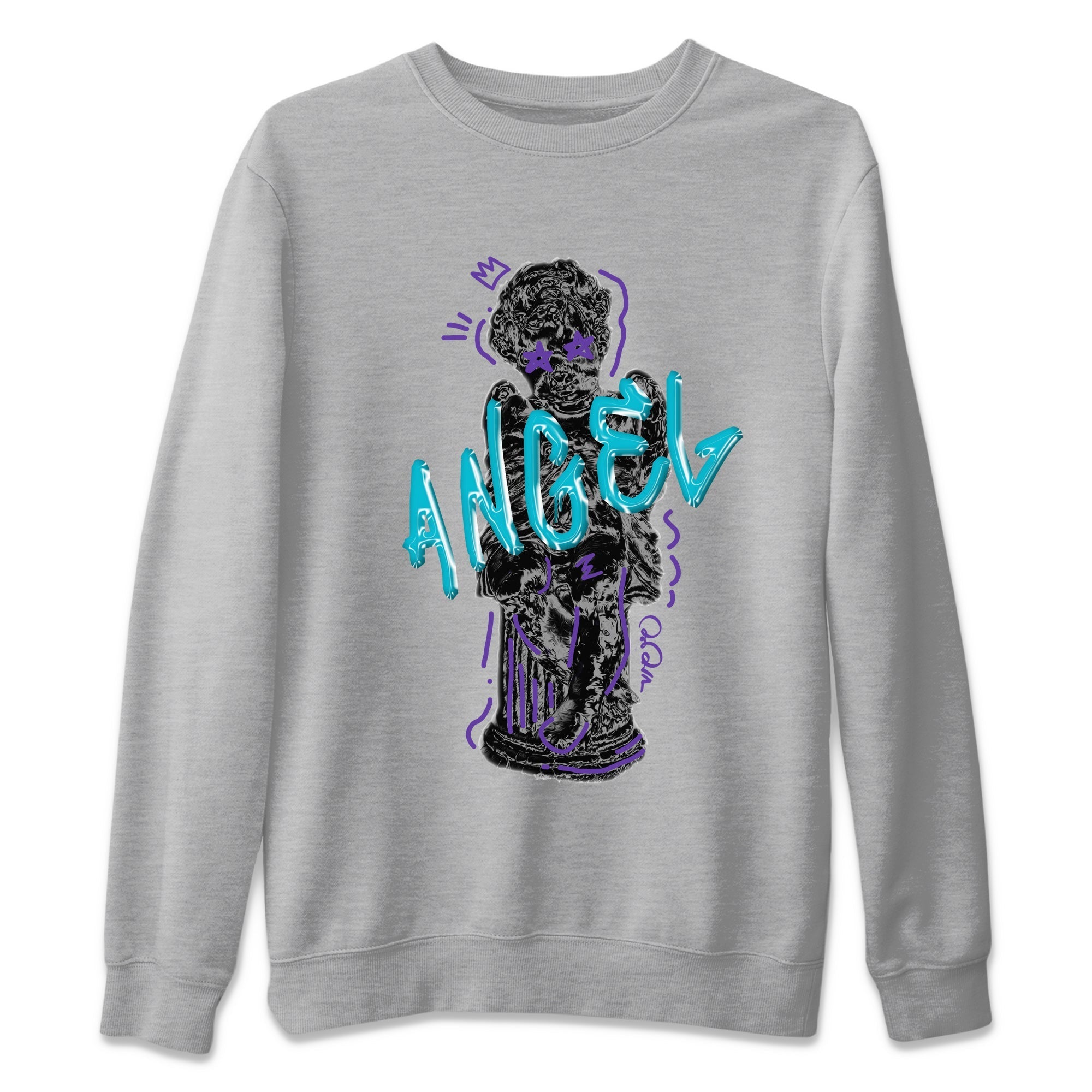 Air Jordan 6 Aqua Sneaker Match Tees Baby Angel Sneaker Tees AJ6 Aqua Sneaker Release Tees Unisex Shirts Heather Grey 2