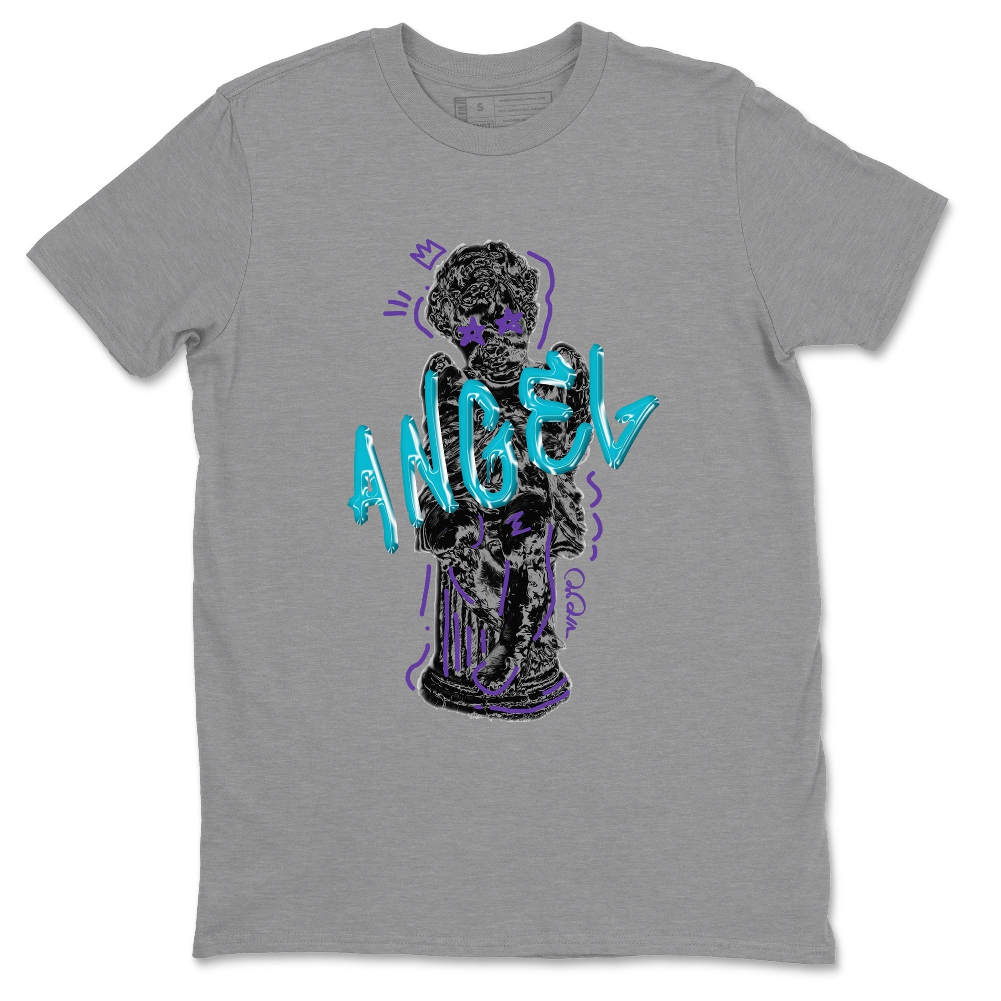 Air Jordan 6 Aqua Sneaker Match Tees Baby Angel Sneaker Tees AJ6 Aqua Sneaker Release Tees Unisex Shirts Heather Grey 2