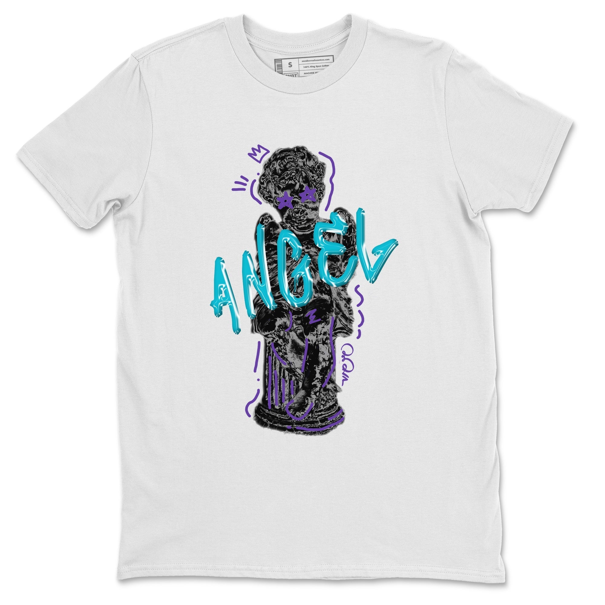 Air Jordan 6 Aqua Sneaker Match Tees Baby Angel Sneaker Tees AJ6 Aqua Sneaker Release Tees Unisex Shirts White 2