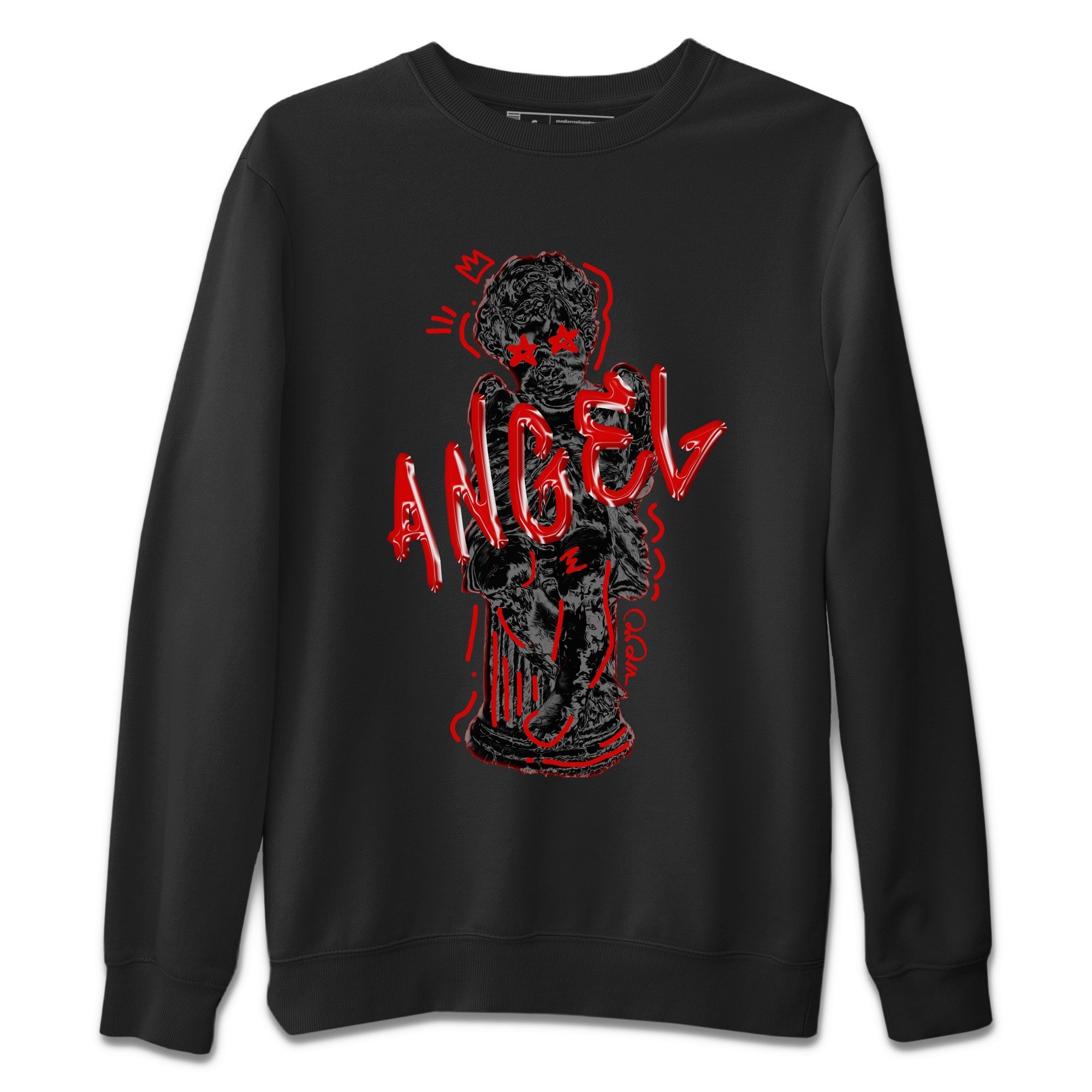 Air Jordan 6 Toro Bravo Sneaker Match Tees Baby Angel Streetwear Sneaker Shirt 3D Graphic Design Shirts AJ6 Toro Bravo Sneaker Release Tees Unisex Shirts Black 2