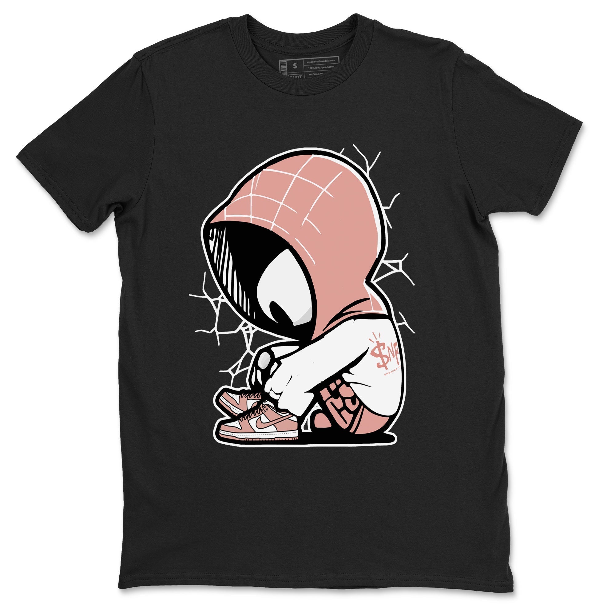 Dunk Low WMNS Rose Whisper shirt to match jordans Baby Spider Streetwear Sneaker Shirt Dunk Rose Whisper Drip Gear Zone Sneaker Matching Clothing Casual Unisex shirts Black 2 T-Shirt