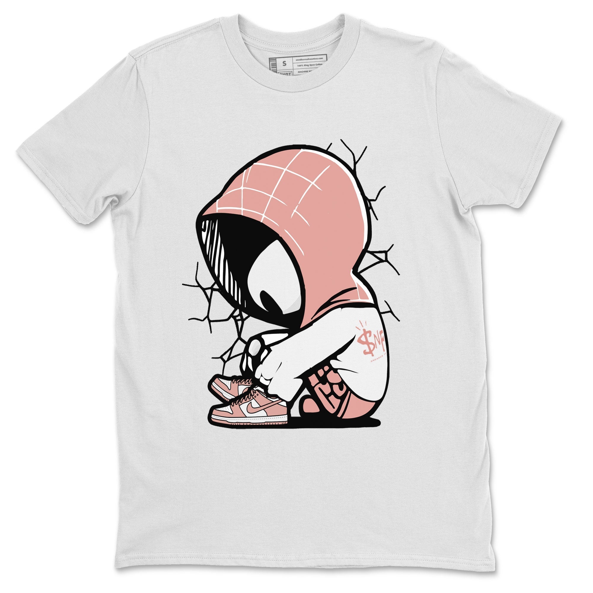 Dunk Low WMNS Rose Whisper shirt to match jordans Baby Spider Streetwear Sneaker Shirt Dunk Rose Whisper Drip Gear Zone Sneaker Matching Clothing Casual Unisex shirts White 2 T-Shirt